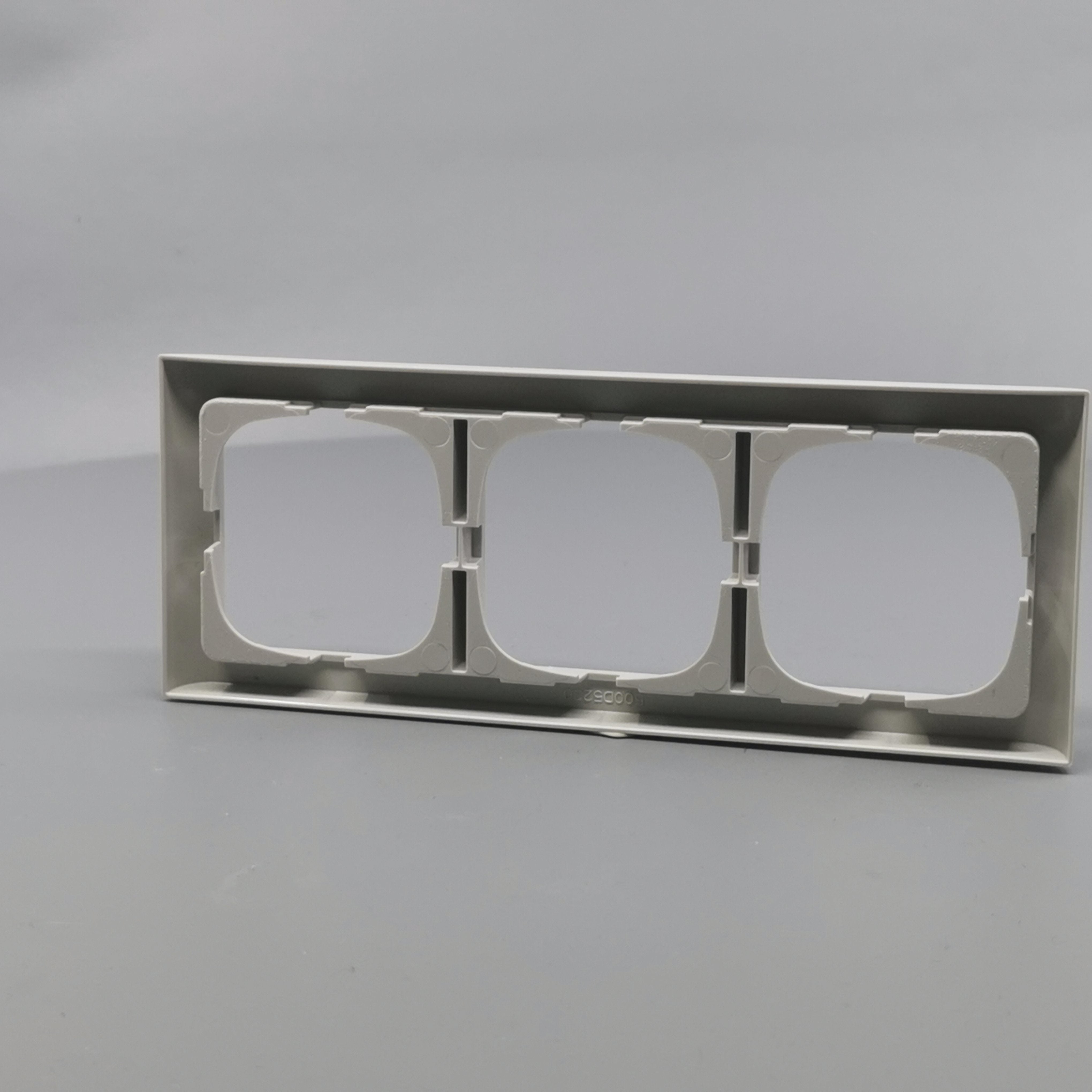 LK Fuga ramme Softline 63 3m vandret - lysegrå