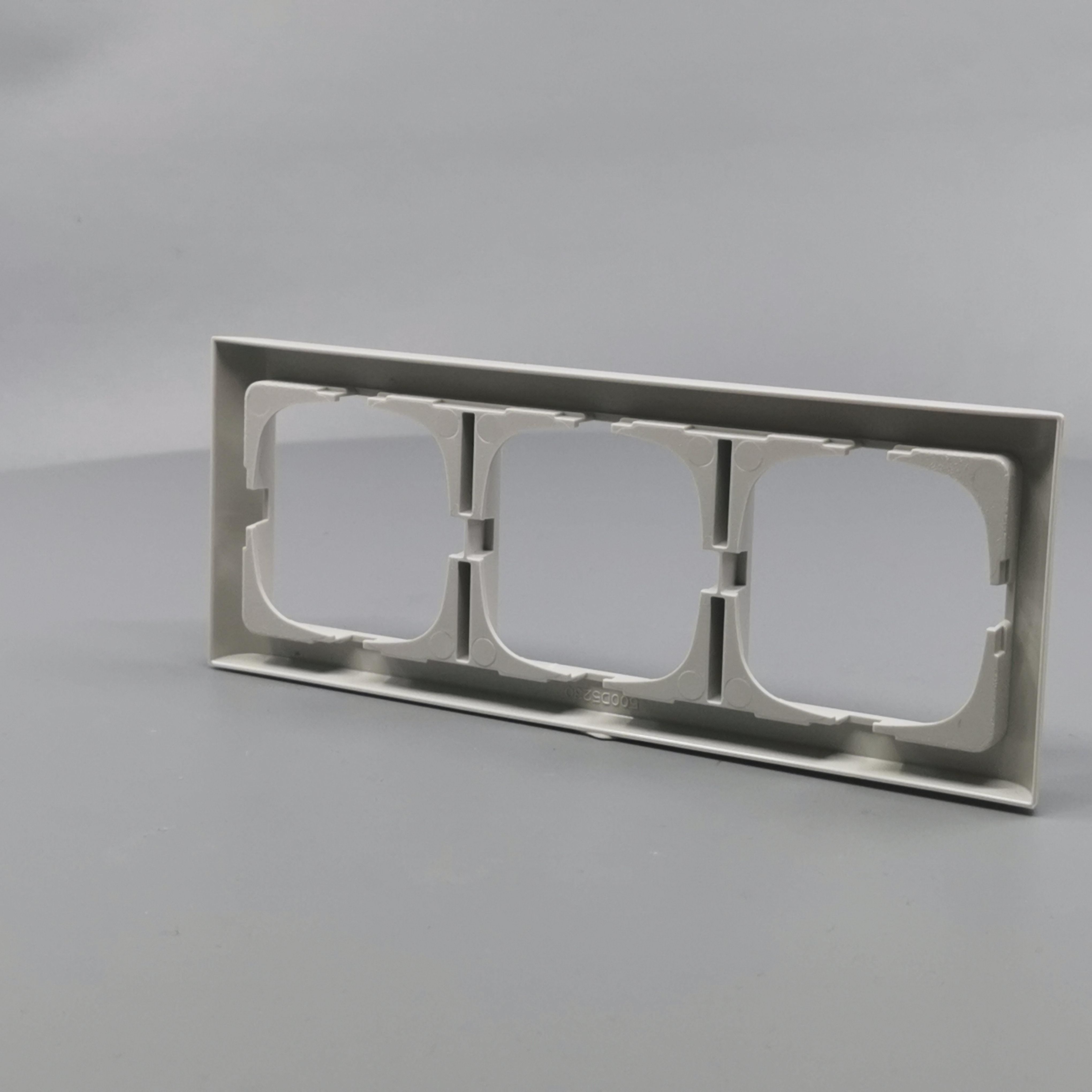 LK Fuga ramme Softline 63 3m vandret - lysegrå