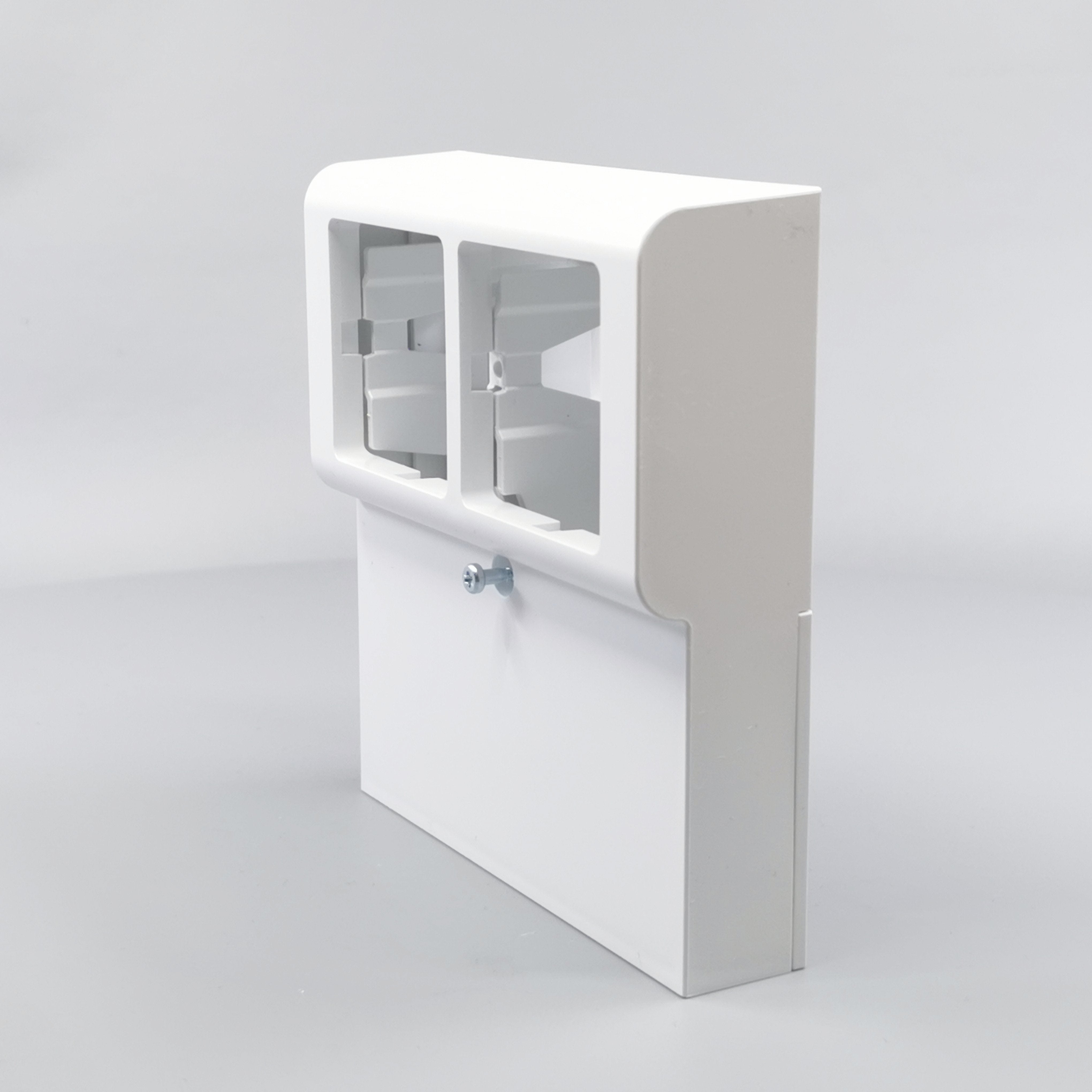 Panelunderlag softline 2 modul m. sprosse hvid