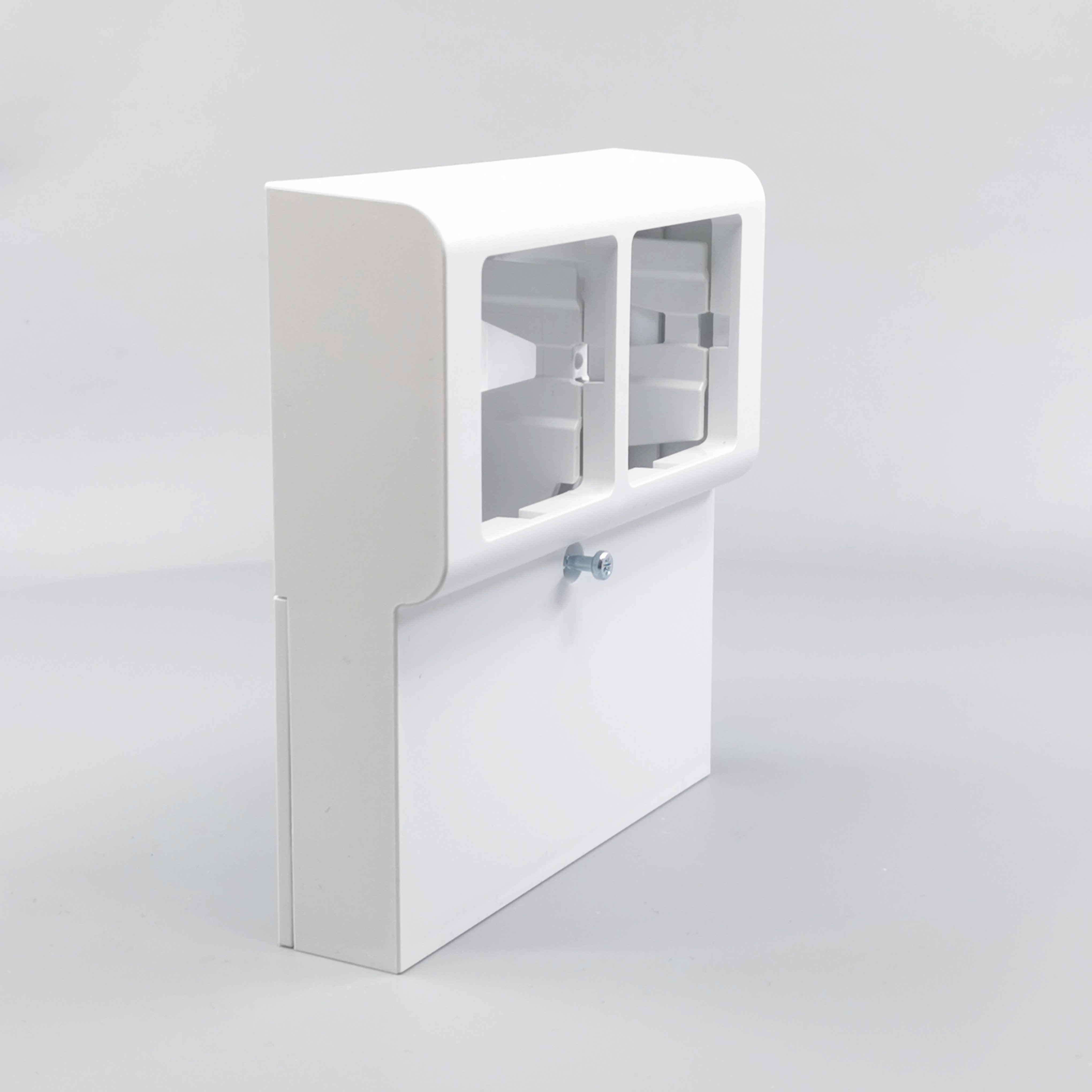 Panelunderlag softline 2 modul m. sprosse hvid