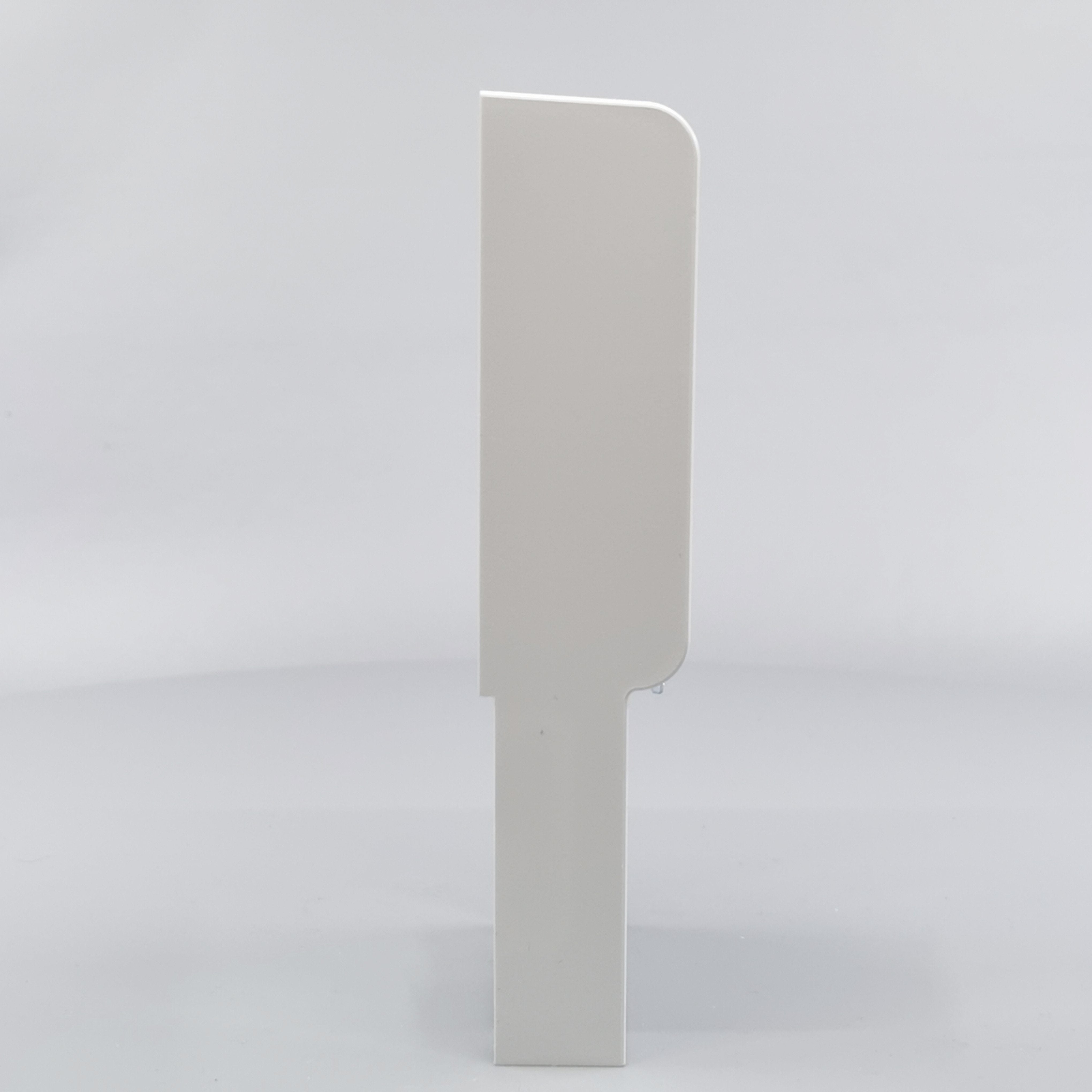 Dæksel for panelunderlag softline 1½ modul hvid