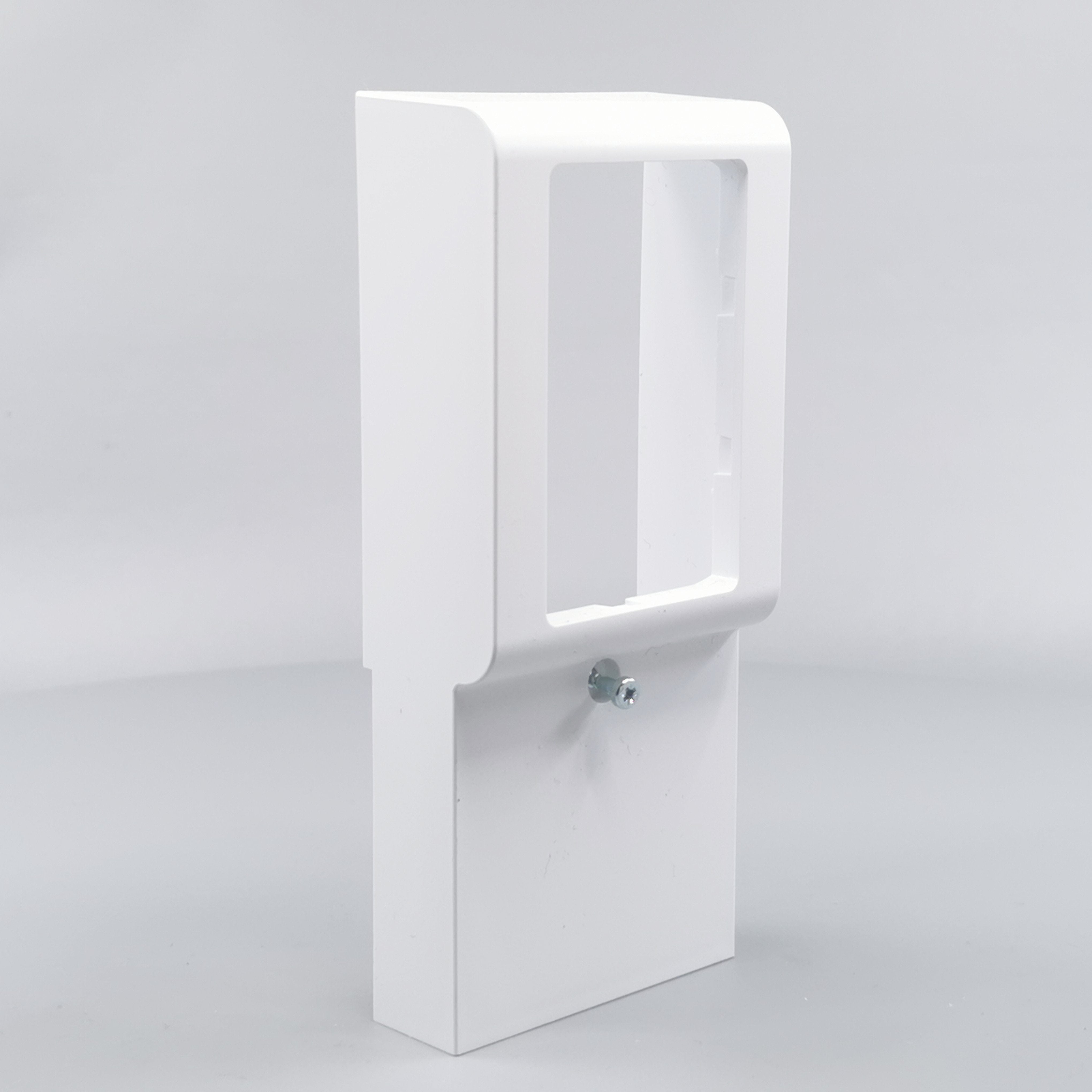 Dæksel for panelunderlag softline 1½ modul hvid