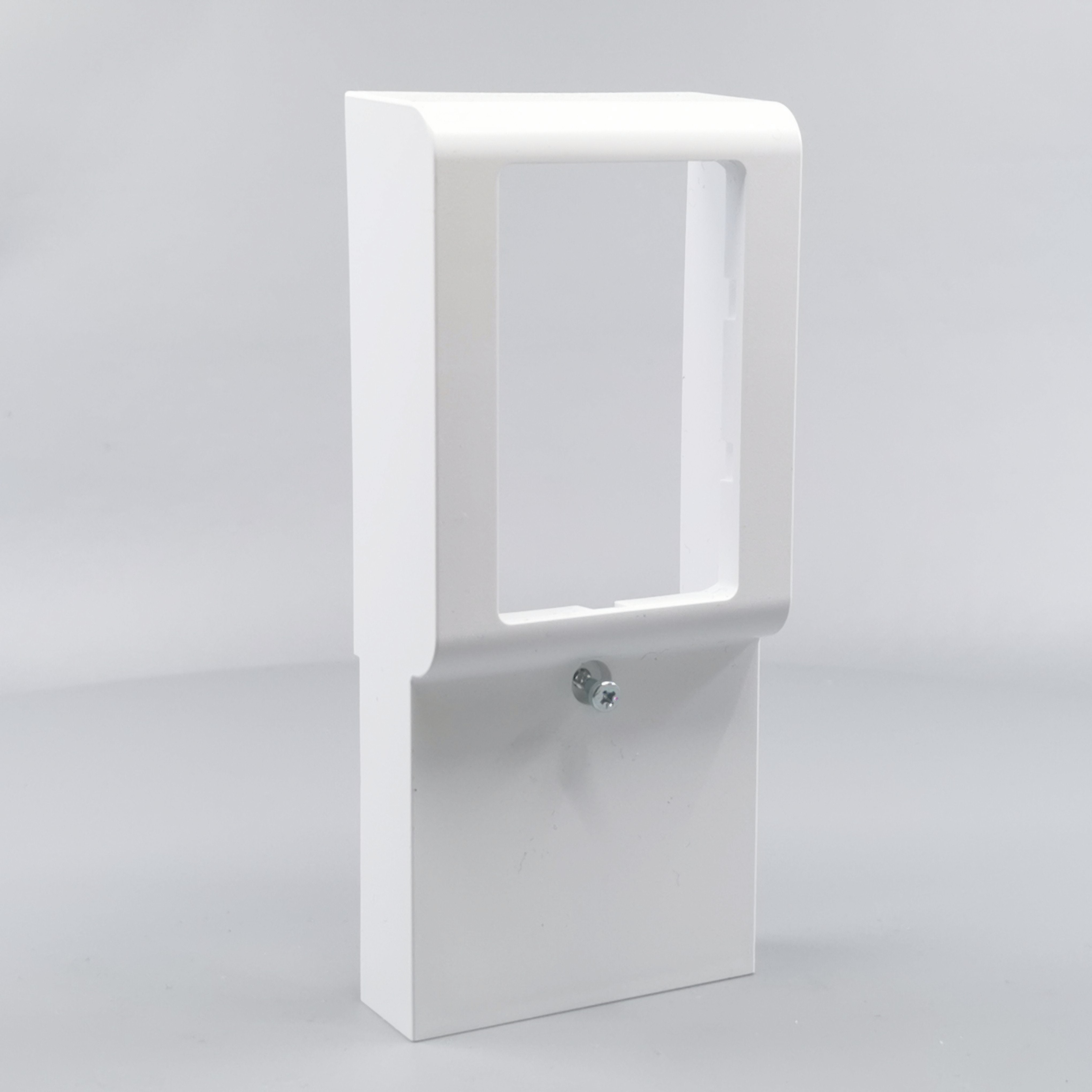 Dæksel for panelunderlag softline 1½ modul hvid