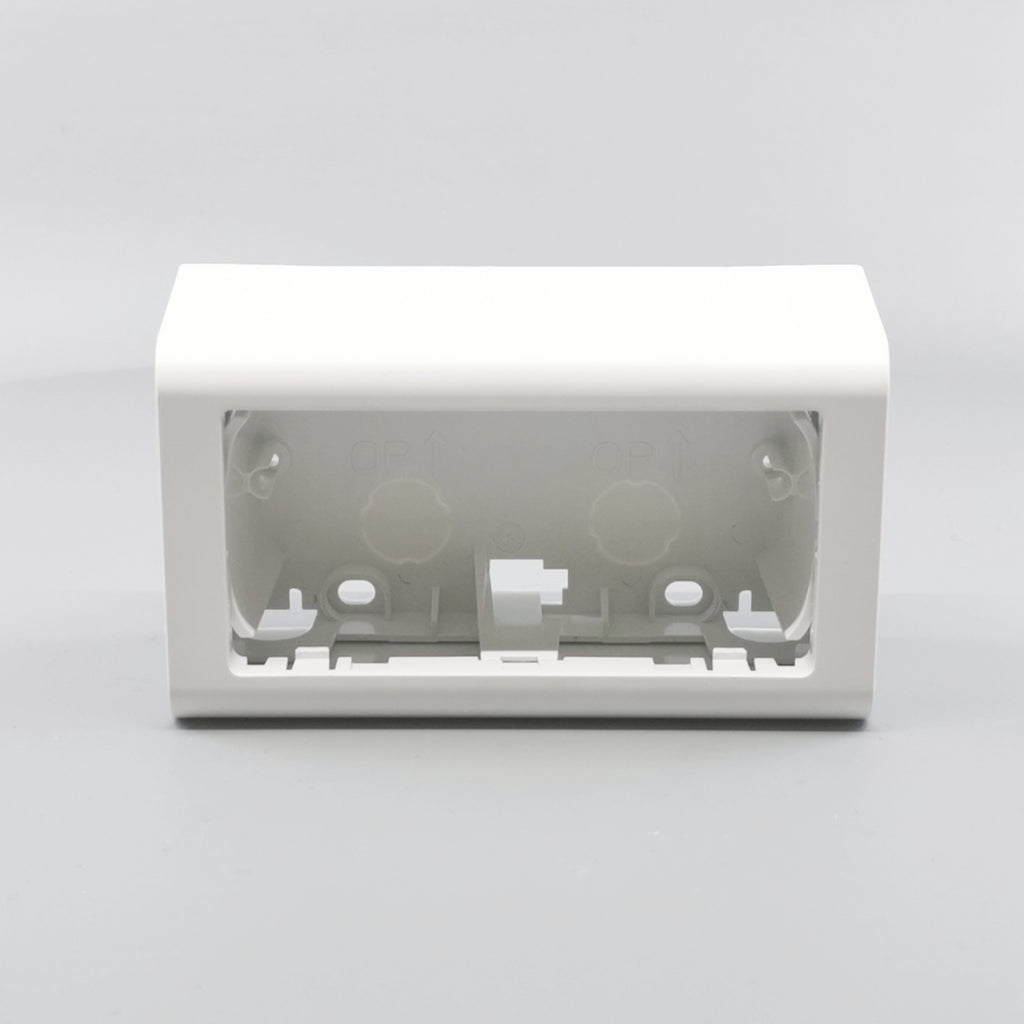 LK Fuga Softline vandret underlag 2 modul 49mm dyb - hvid