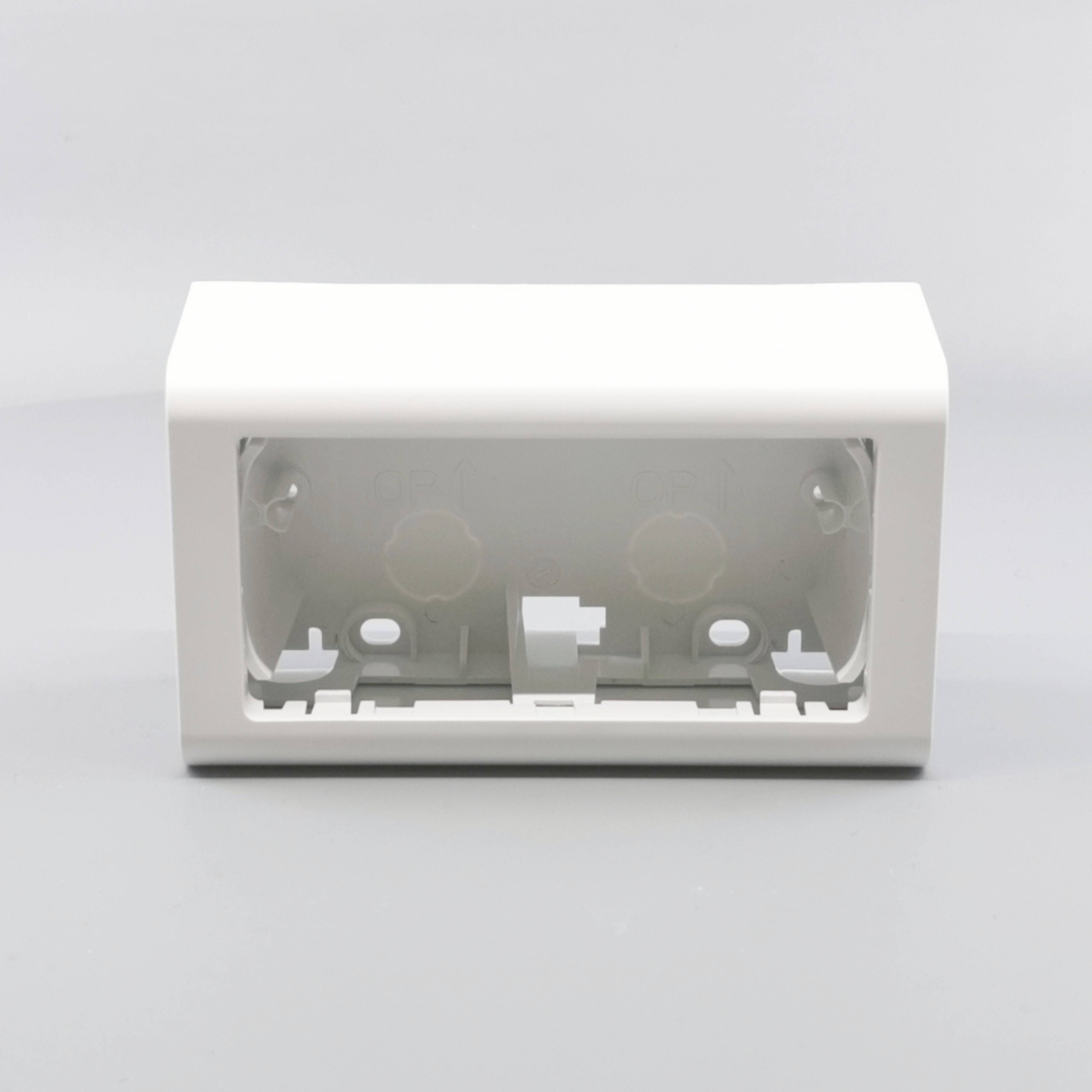 LK Fuga Softline vandret underlag 2 modul 49mm dyb - hvid