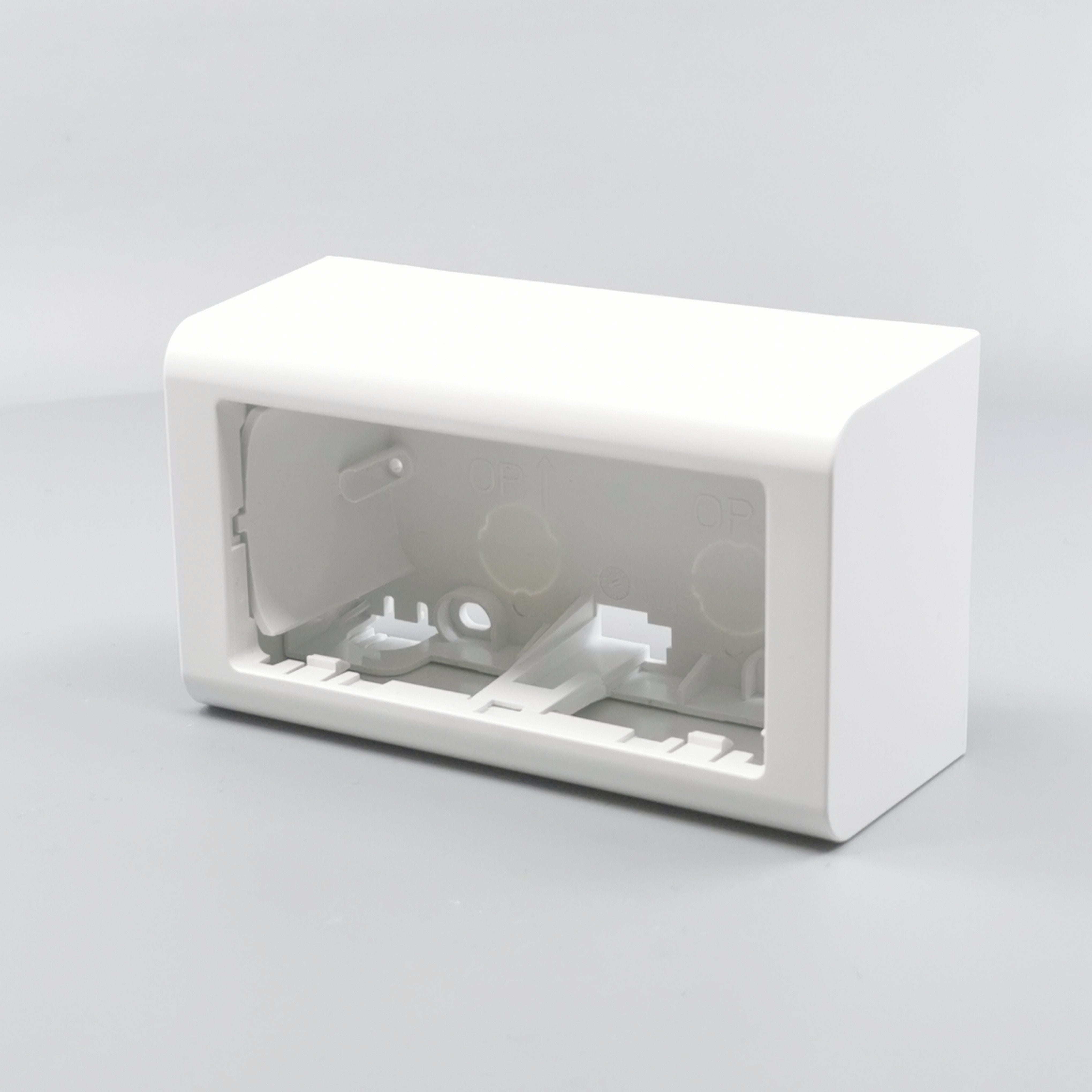 LK Fuga Softline vandret underlag 2 modul 49mm dyb - hvid