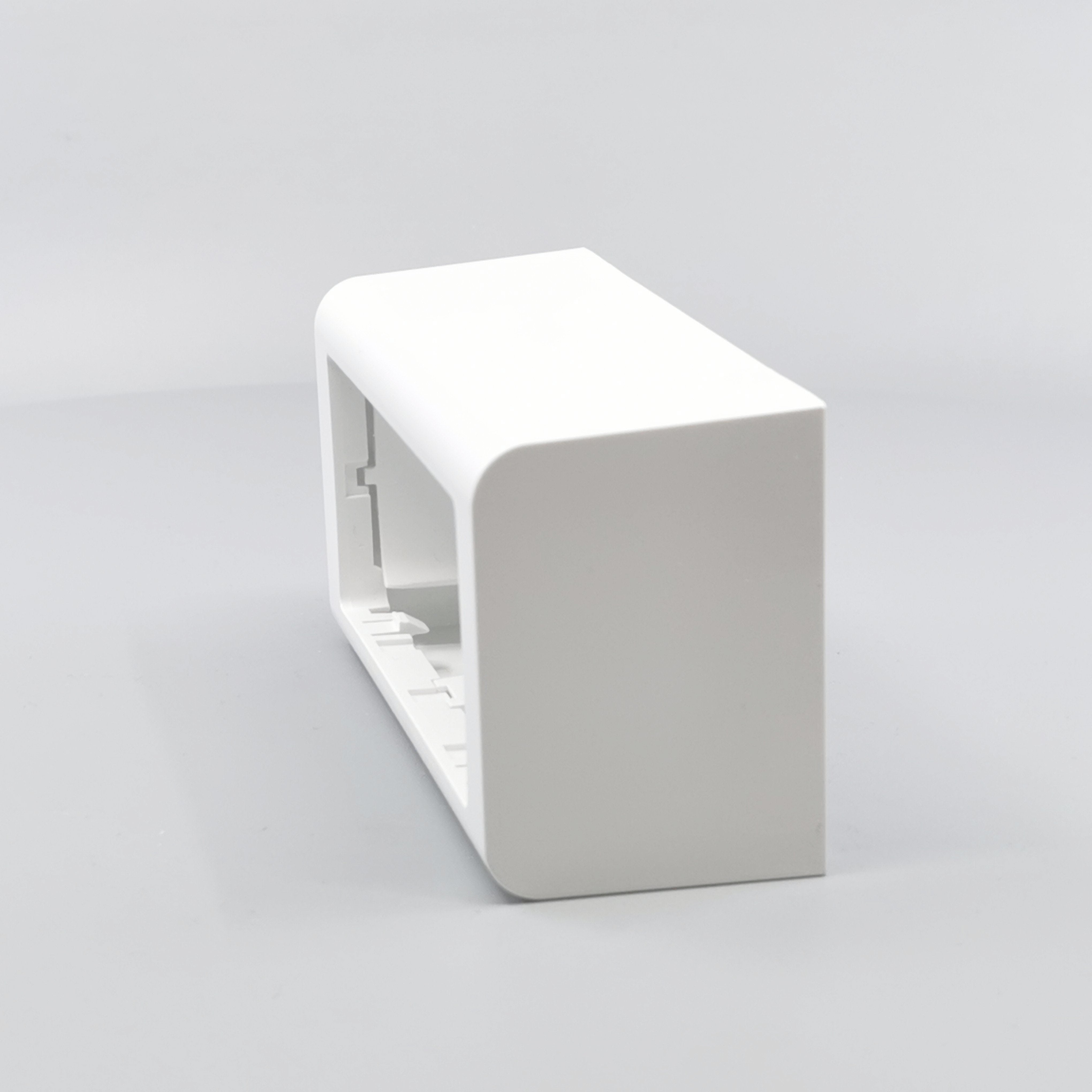 LK Fuga Softline vandret underlag 2 modul 49mm dyb - hvid