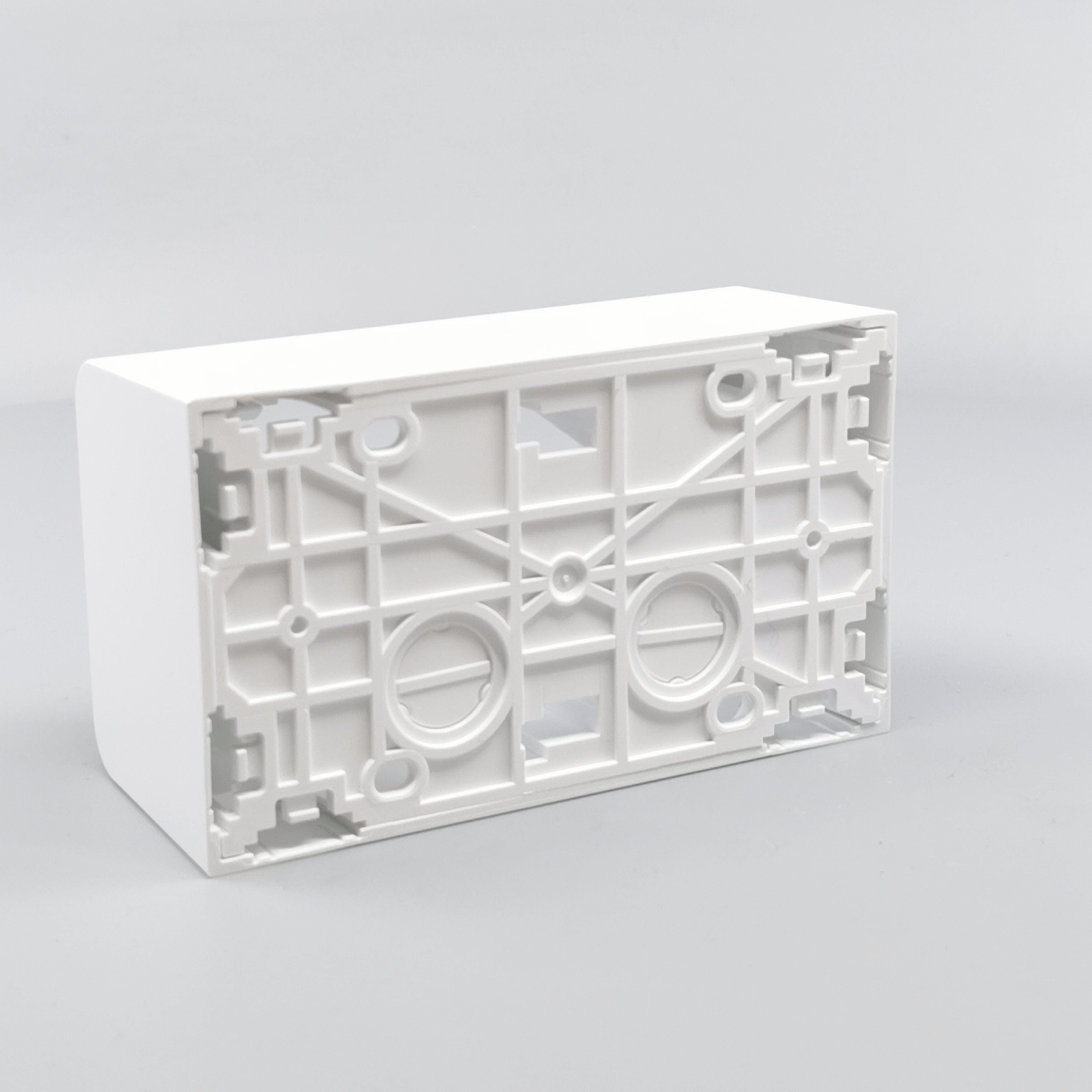 LK Fuga Softline vandret underlag 2 modul 49mm dyb - hvid