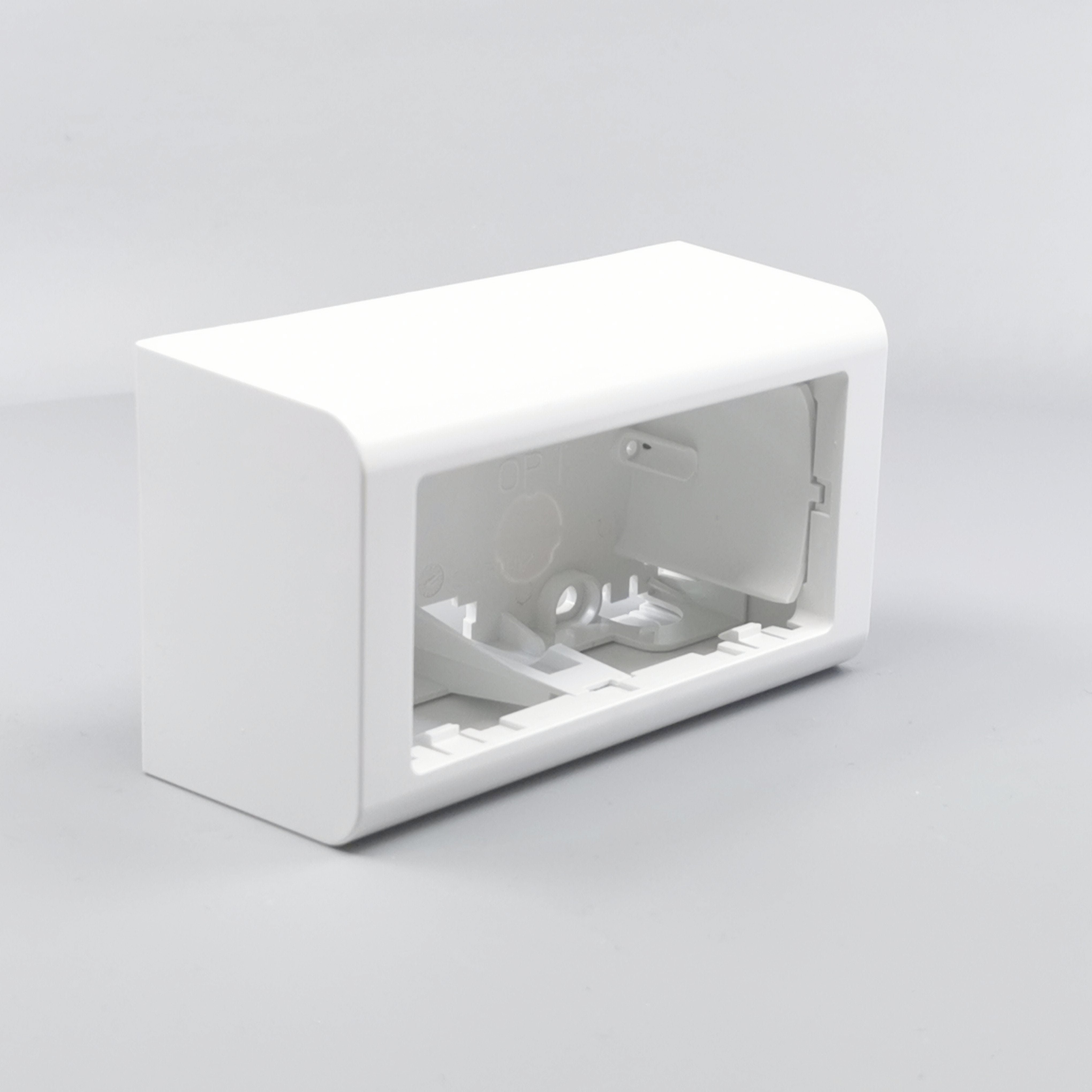 LK Fuga Softline vandret underlag 2 modul 49mm dyb - hvid