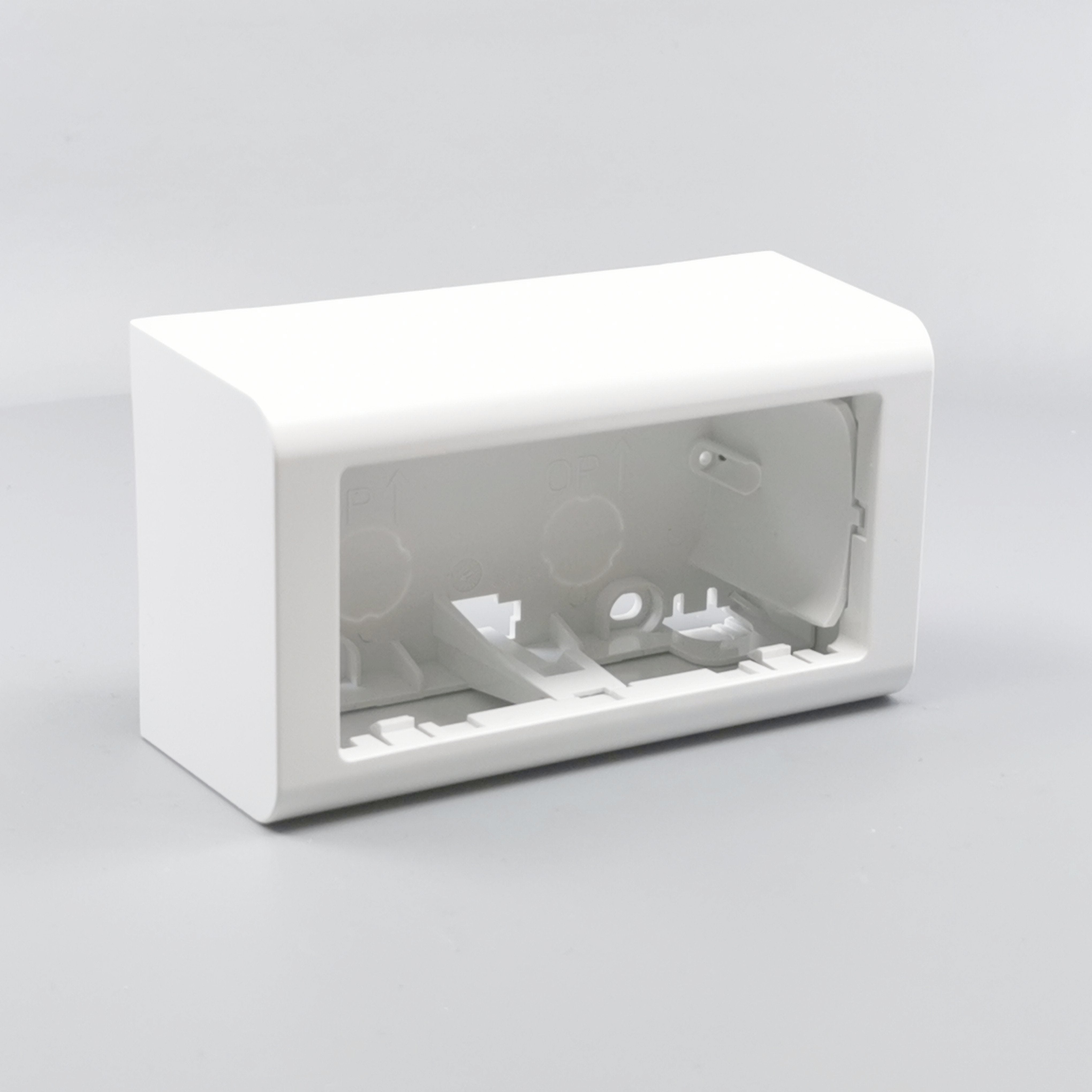 LK Fuga Softline vandret underlag 2 modul 49mm dyb - hvid