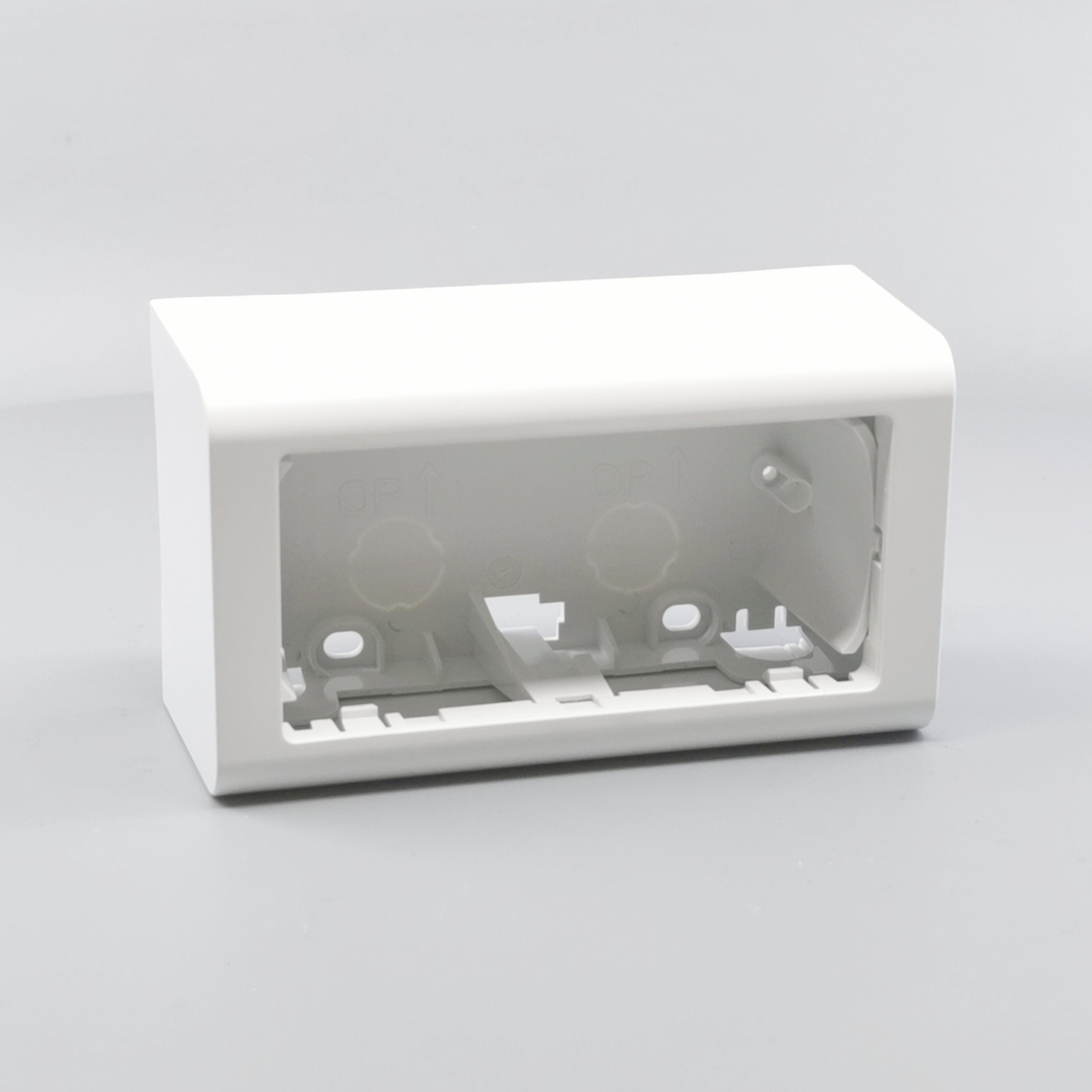 LK Fuga Softline vandret underlag 2 modul 49mm dyb - hvid