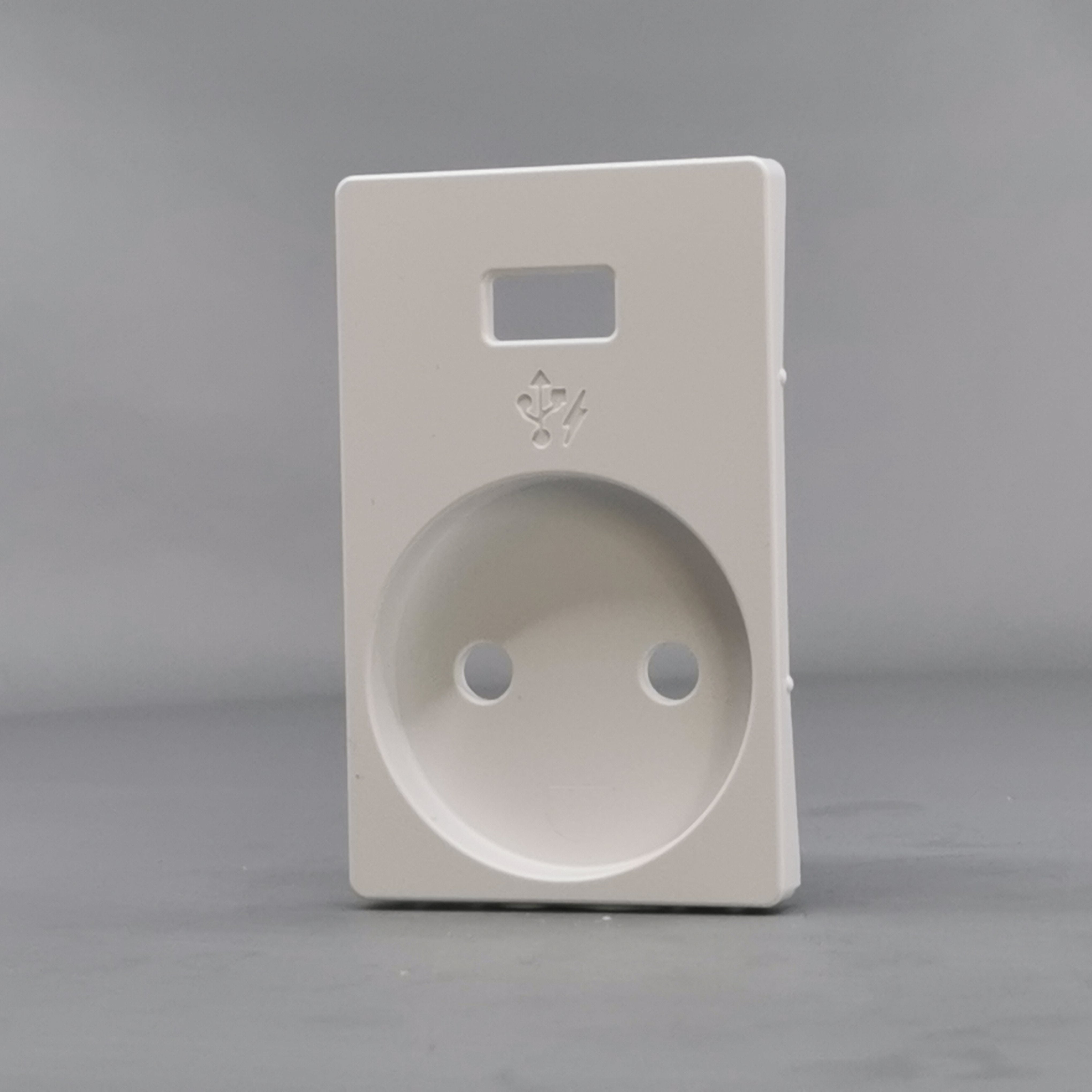 Fuga afdækning stikkontakt u/j med 5V USB hvid