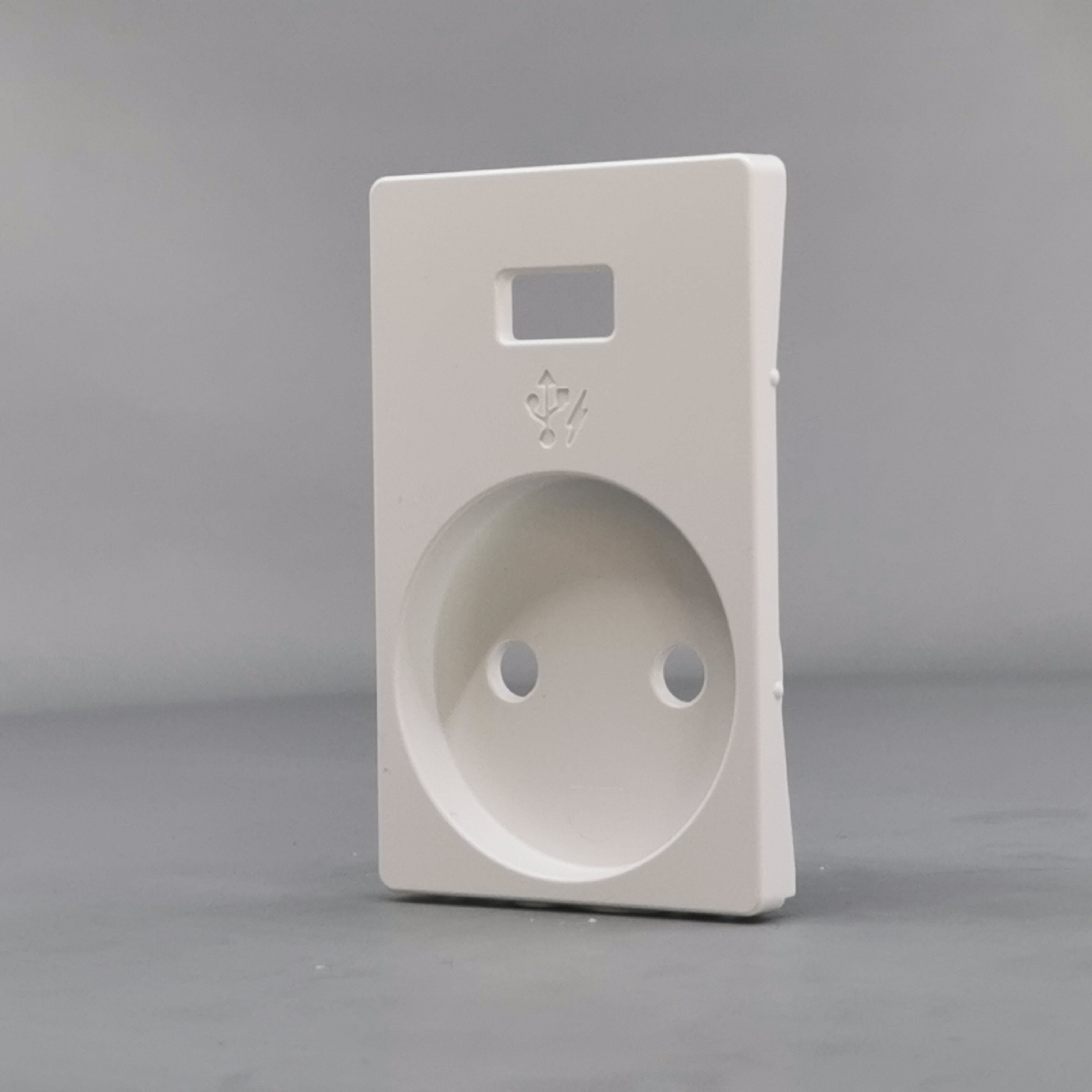 Fuga afdækning stikkontakt u/j med 5V USB hvid