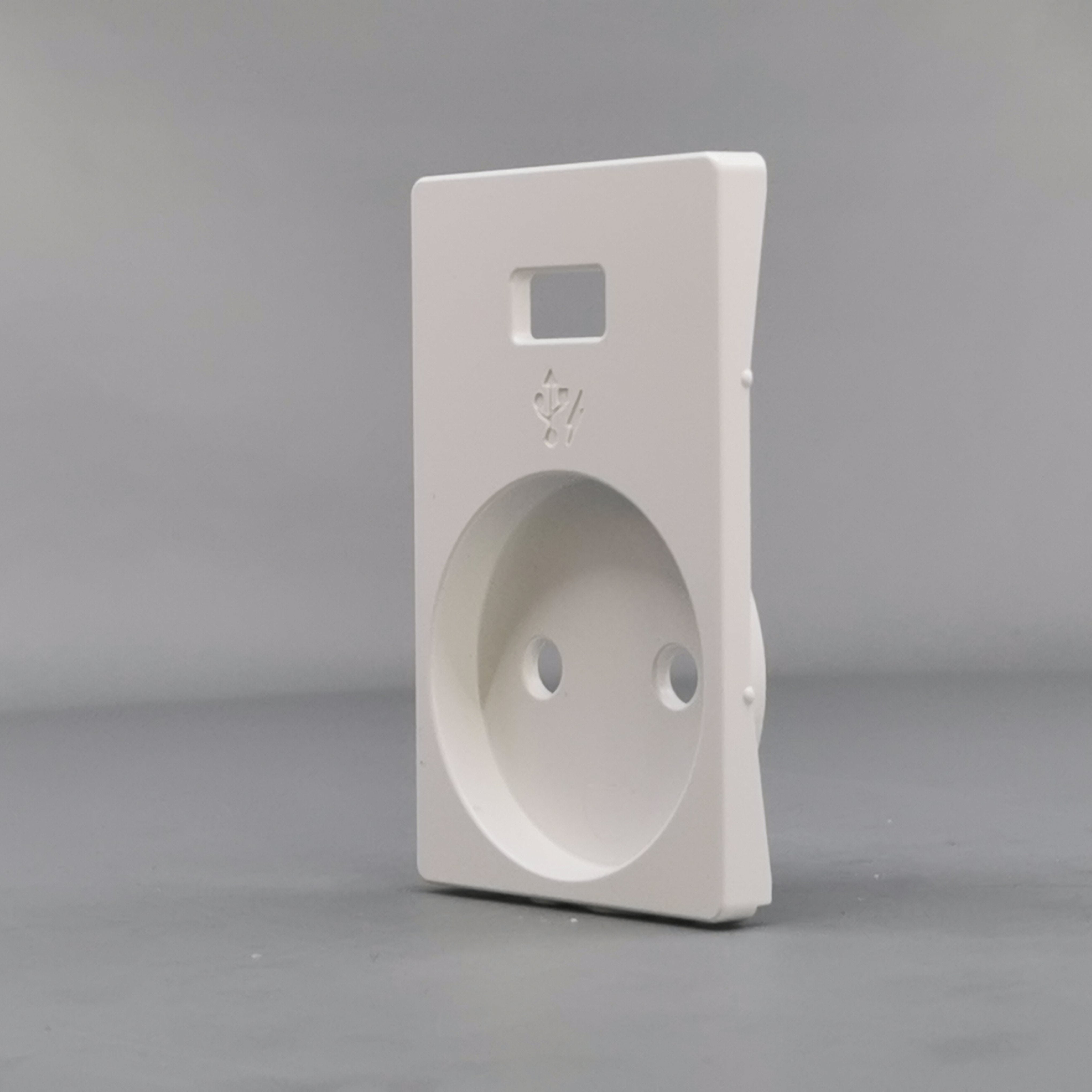 Fuga afdækning stikkontakt u/j med 5V USB hvid