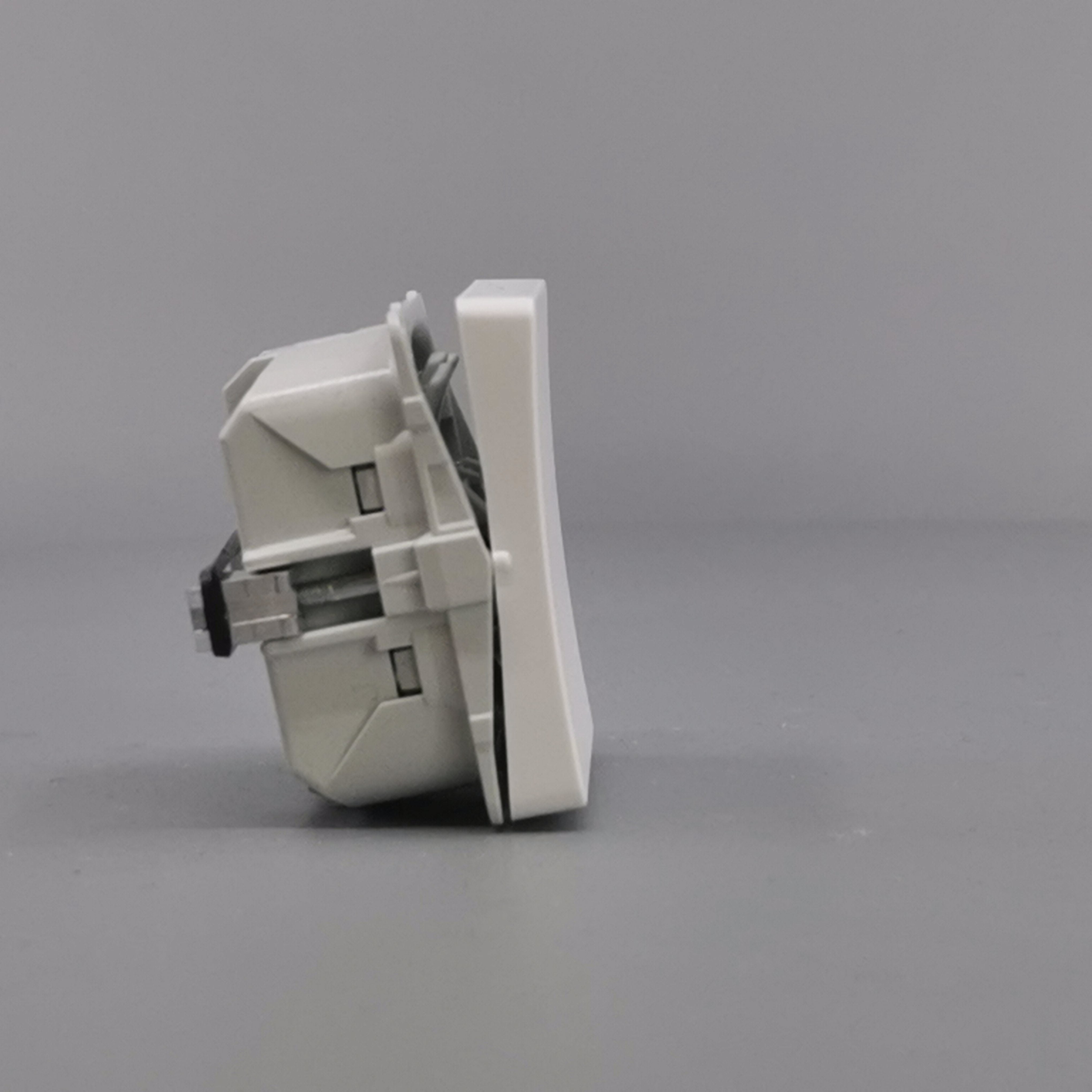 LK Fuga afbryder med sløjfeklemme 16A 1-pol - hvid