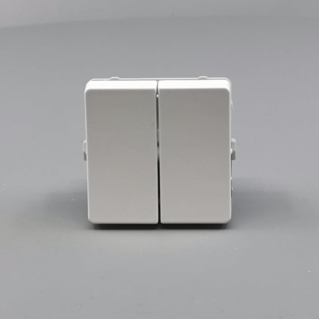 LK Fuga krone afbryder 16A - hvid