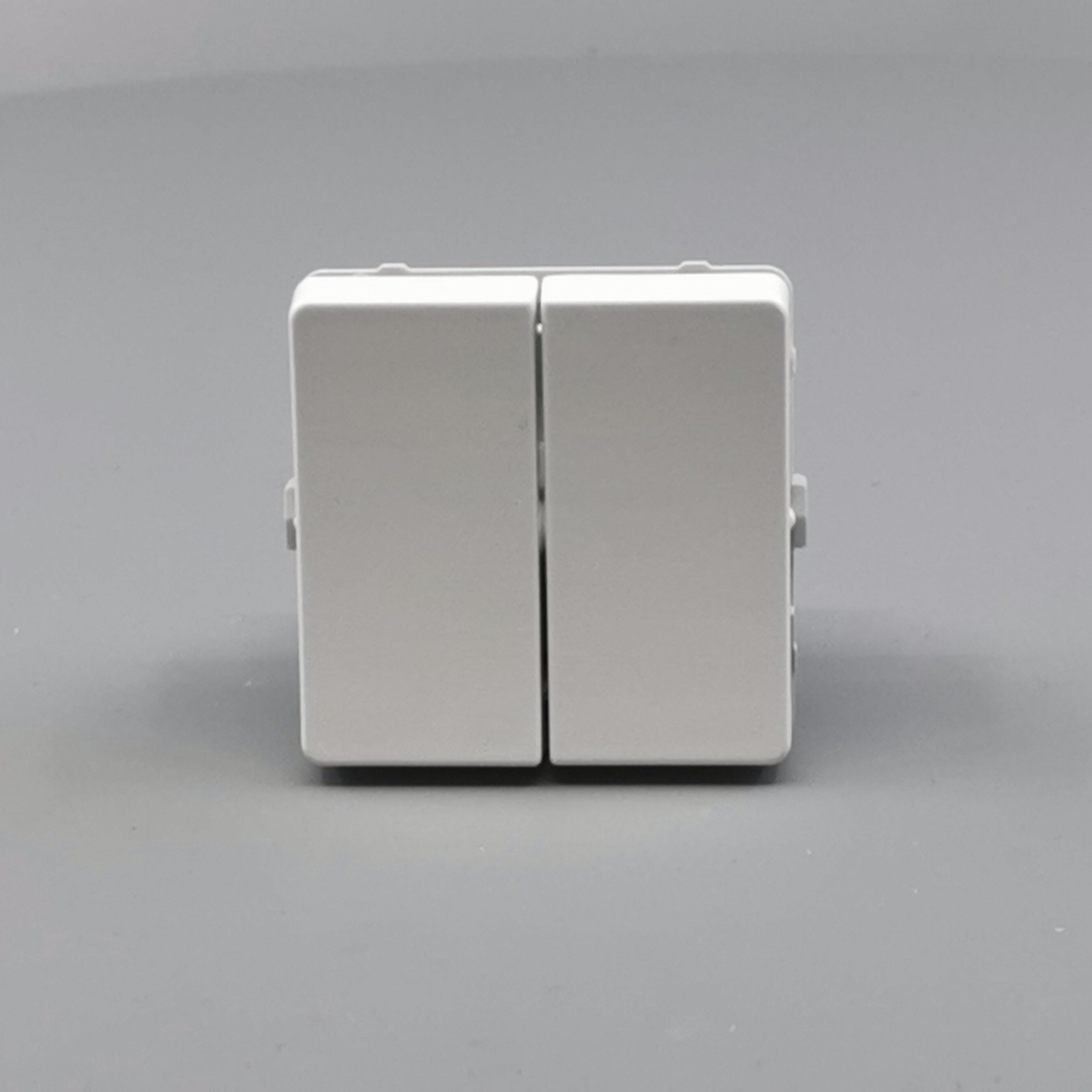 LK Fuga krone afbryder 16A - hvid