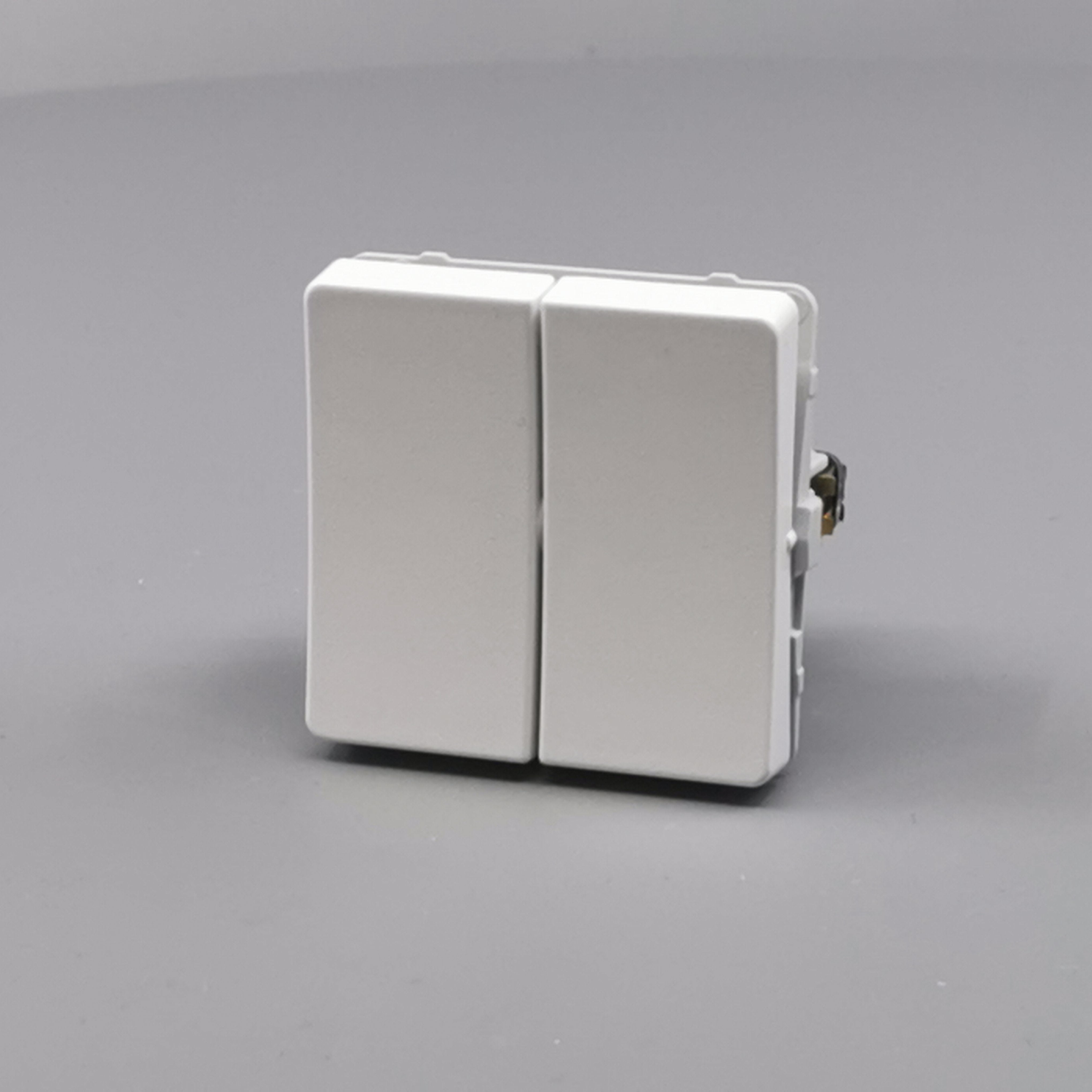 LK Fuga krone afbryder 16A - hvid