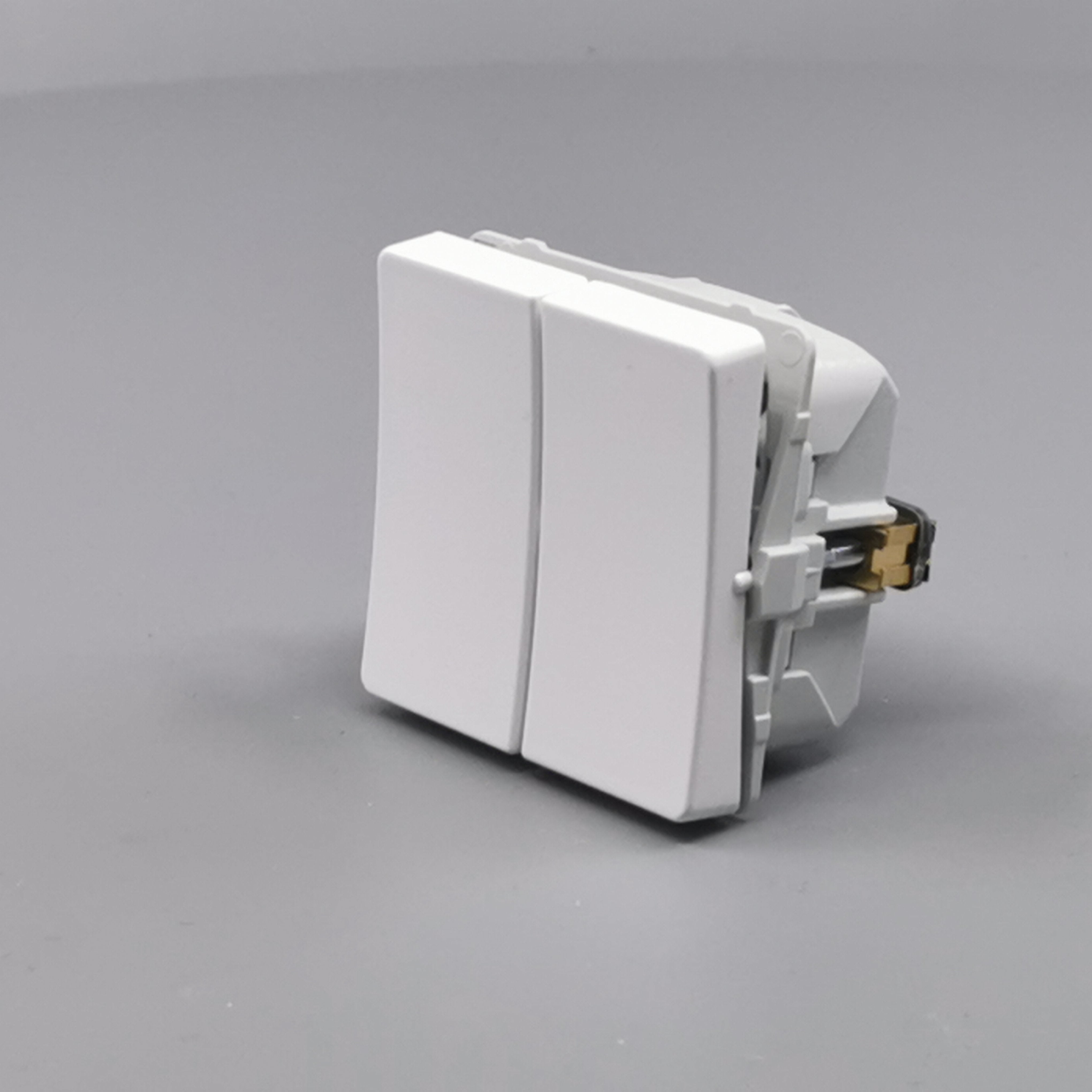 LK Fuga krone afbryder 16A - hvid