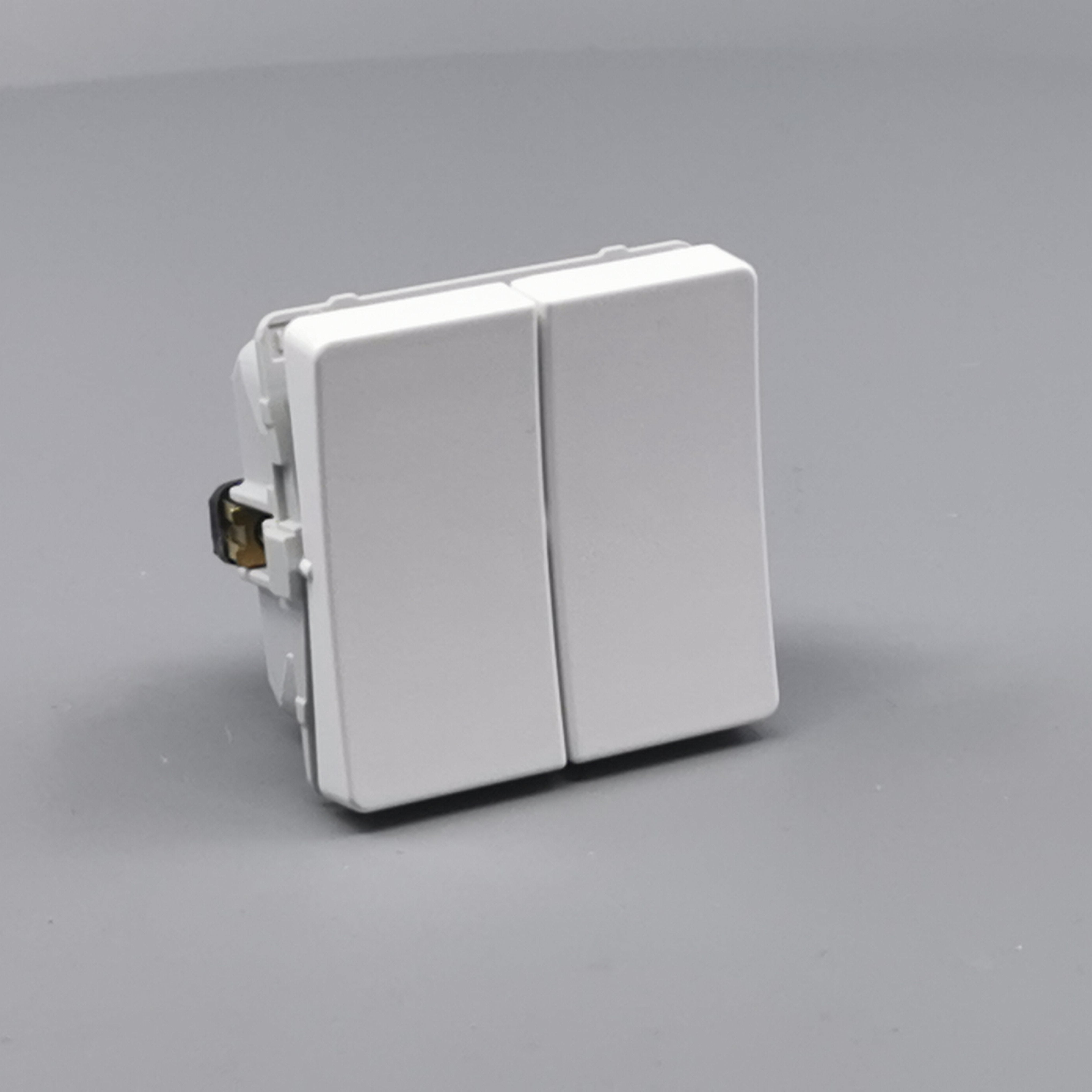 LK Fuga krone afbryder 16A - hvid