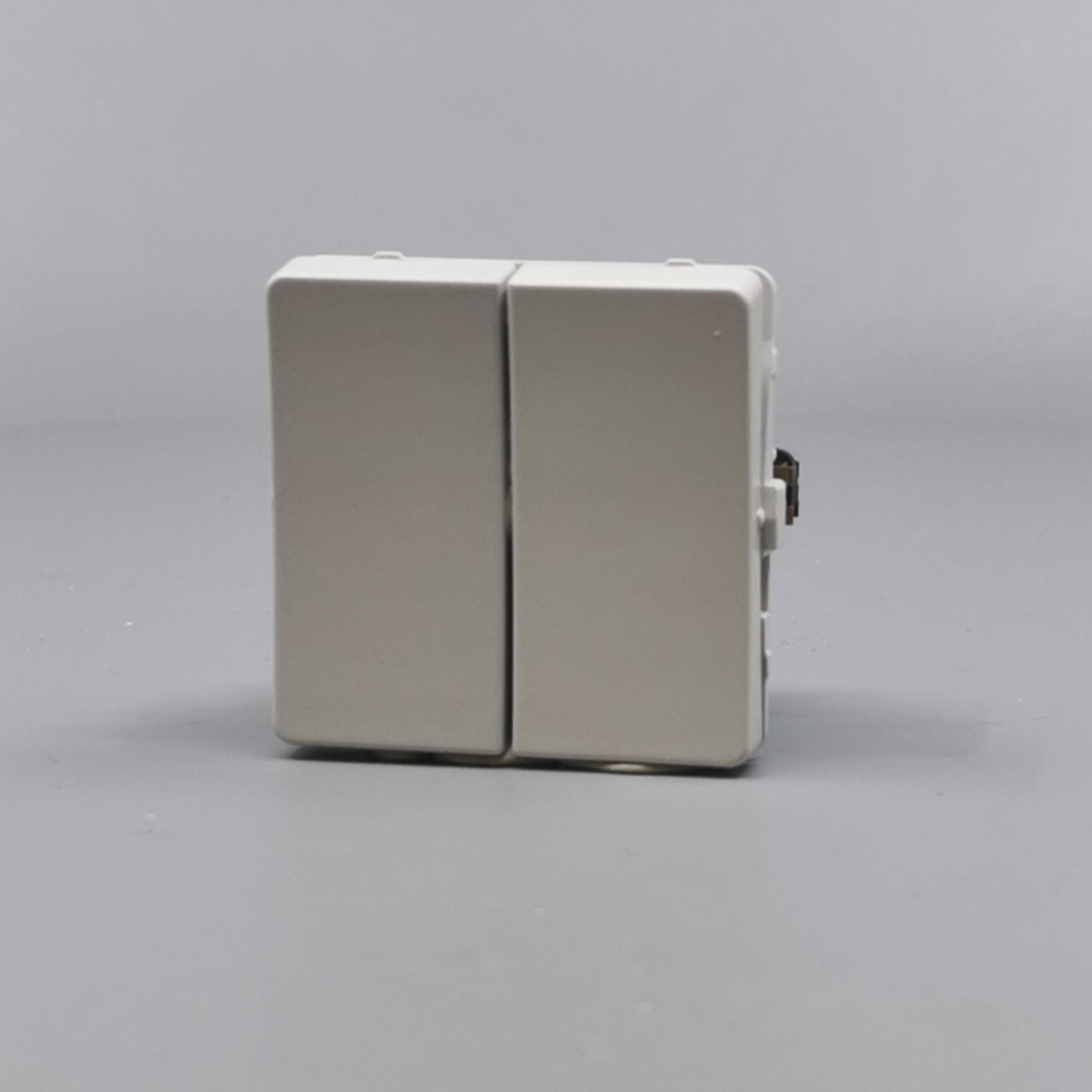 LK Fuga krone afbryder 16A - lysegrå