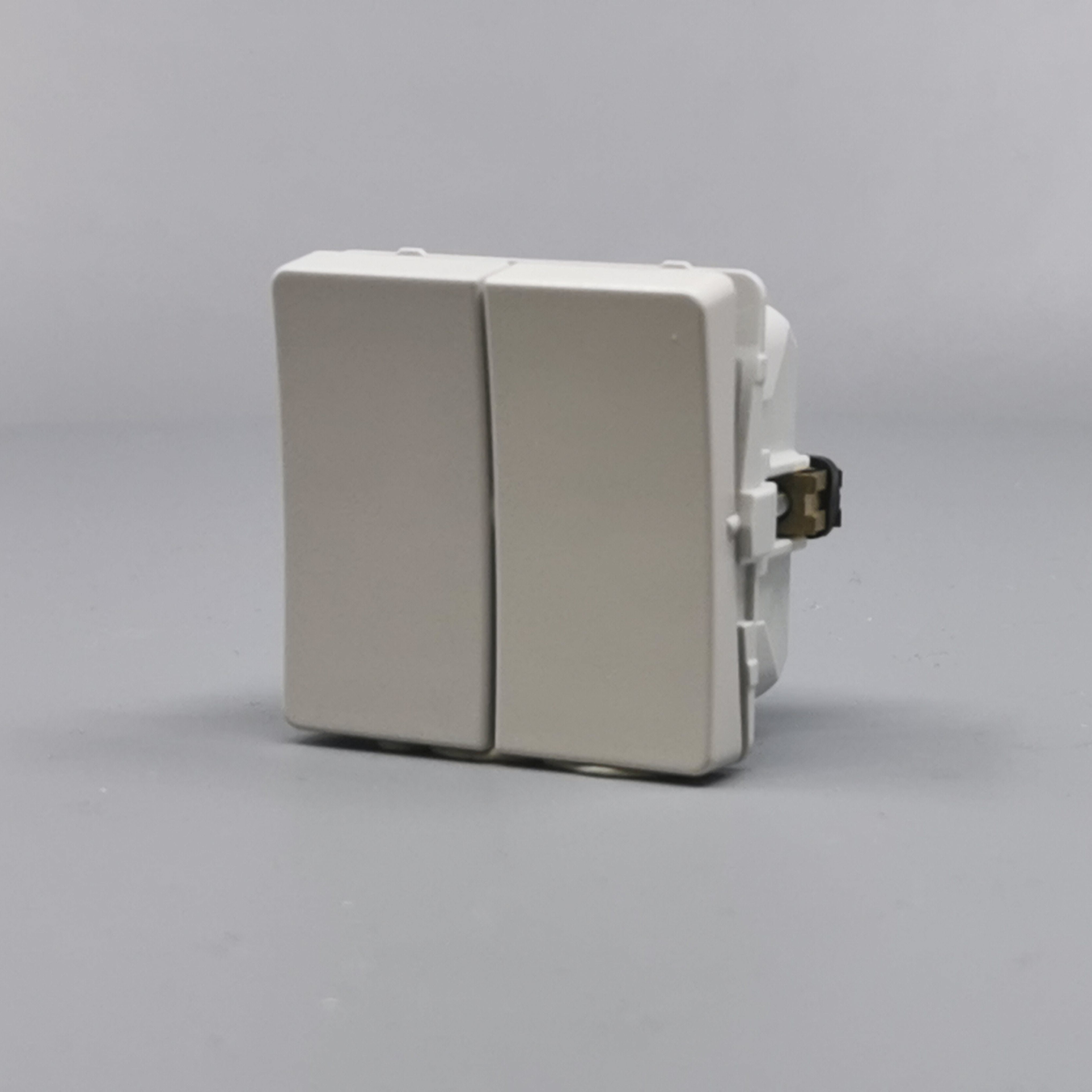 LK Fuga krone afbryder 16A - lysegrå