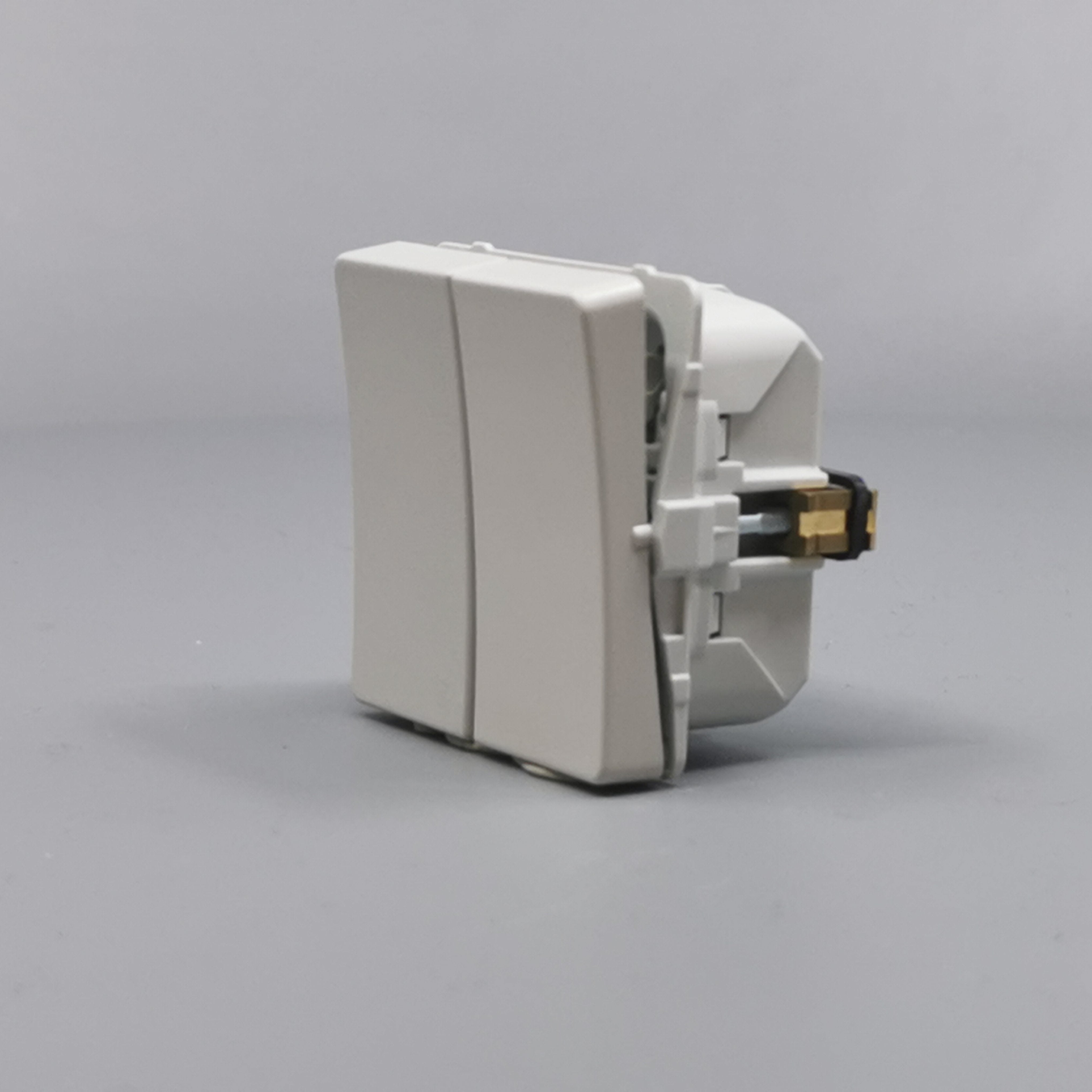 LK Fuga krone afbryder 16A - lysegrå