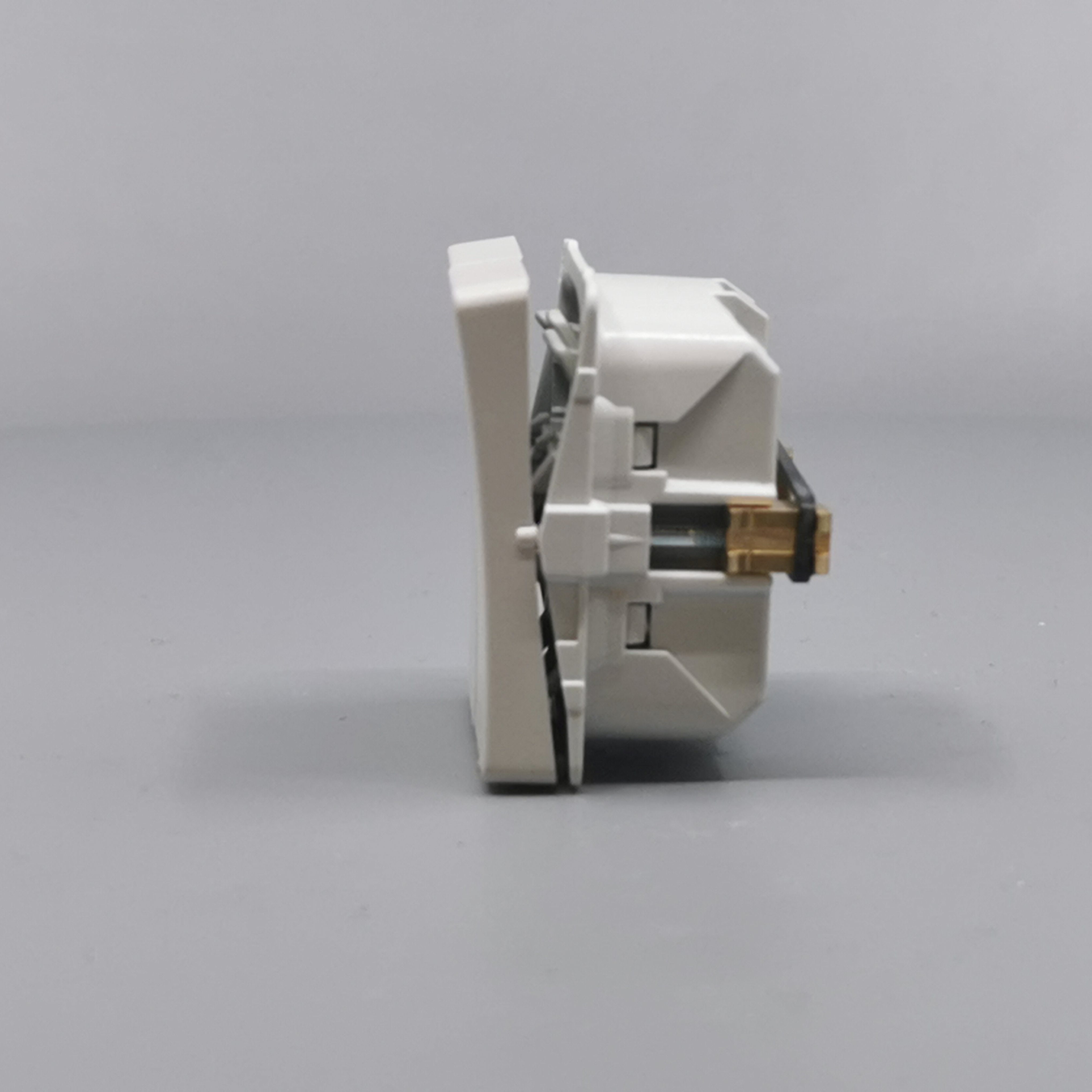 LK Fuga krone afbryder 16A - lysegrå