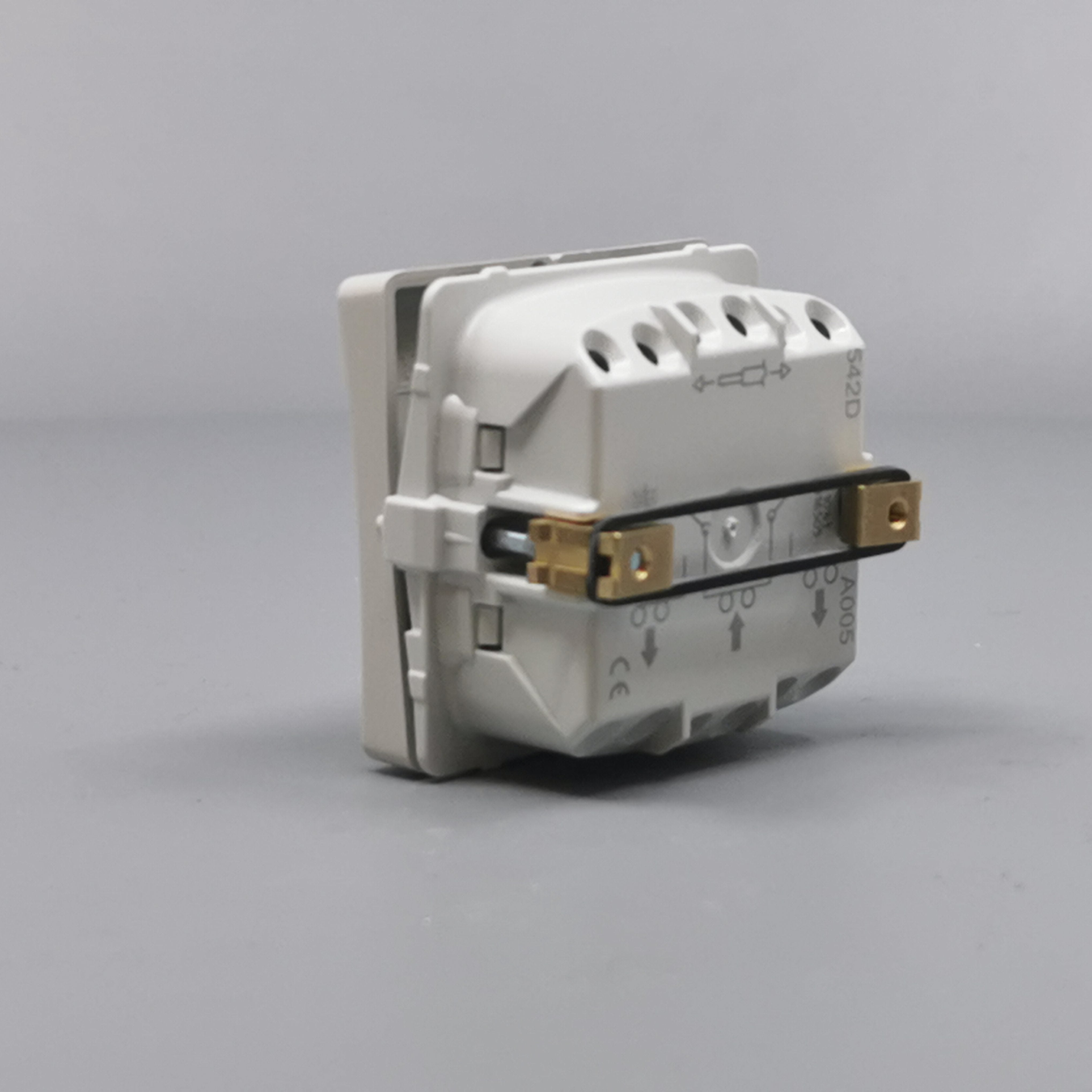 LK Fuga krone afbryder 16A - lysegrå