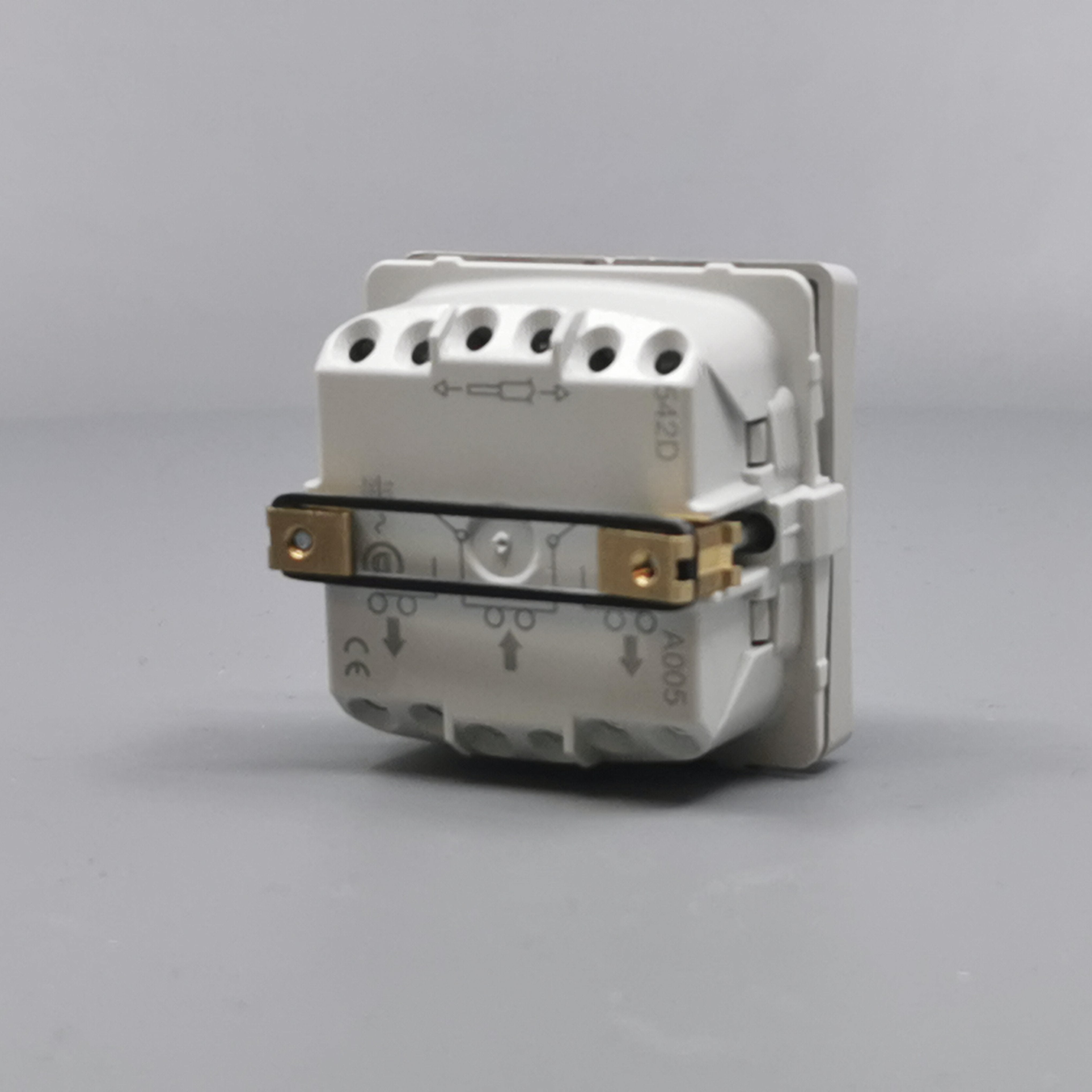 LK Fuga krone afbryder 16A - lysegrå