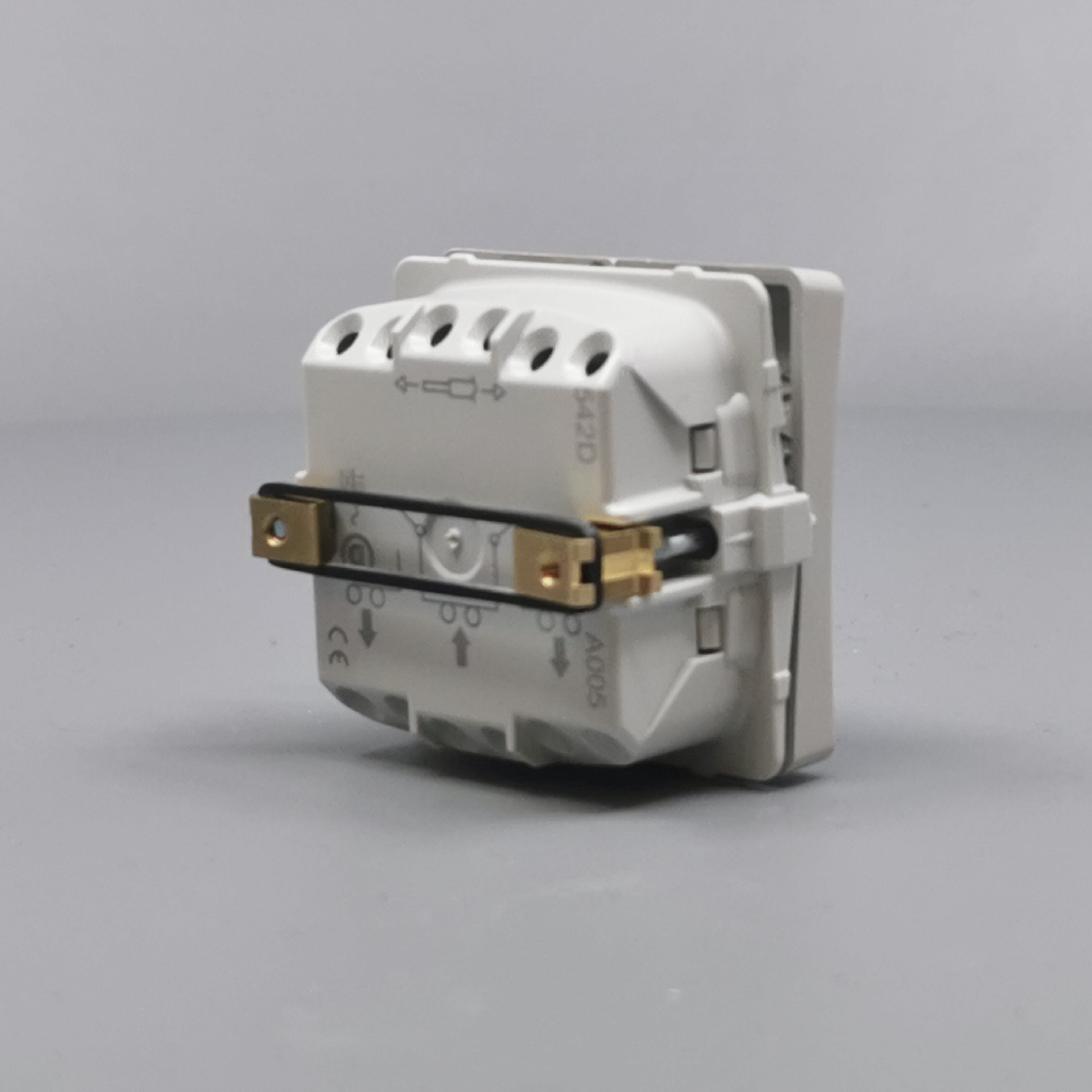 LK Fuga krone afbryder 16A - lysegrå