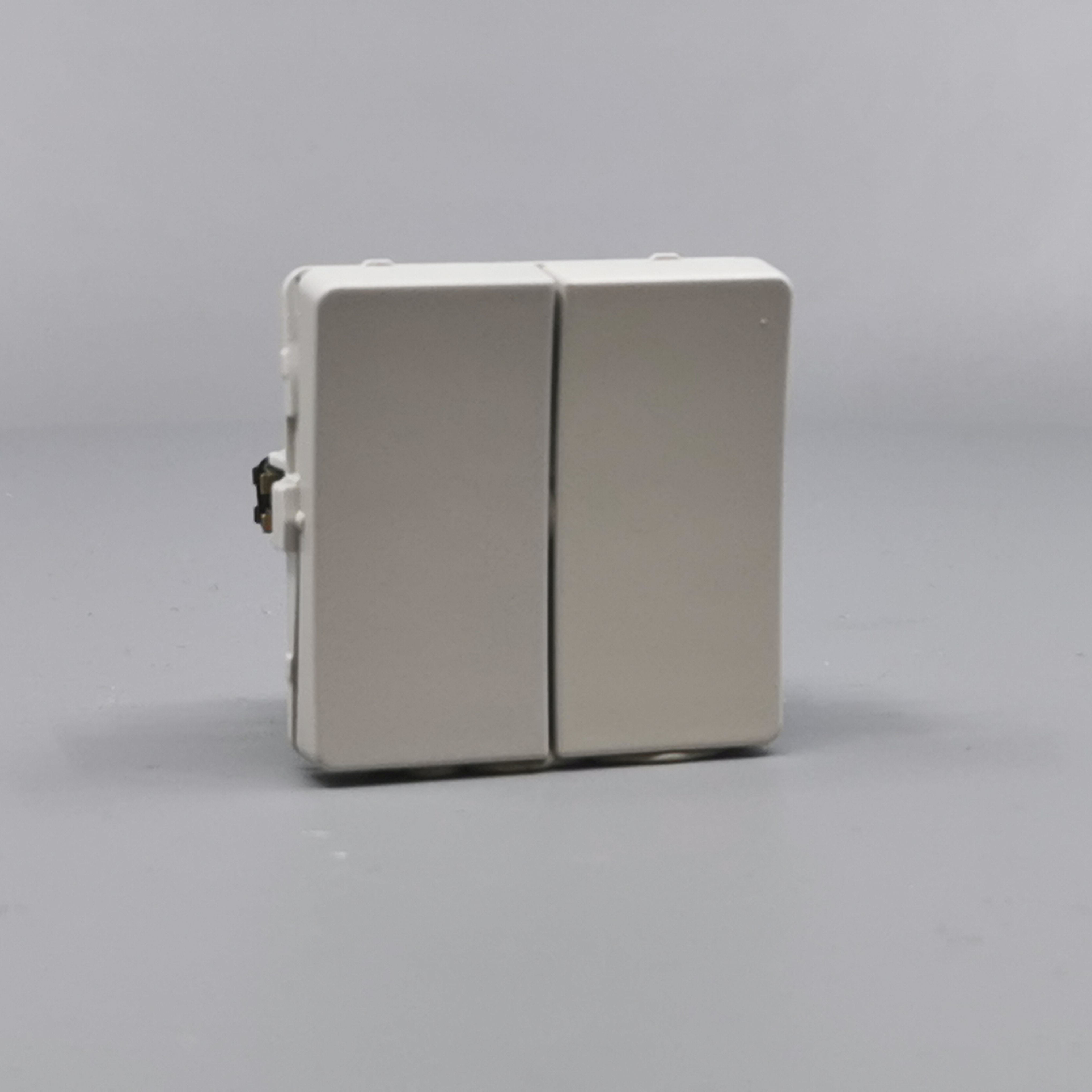 LK Fuga krone afbryder 16A - lysegrå