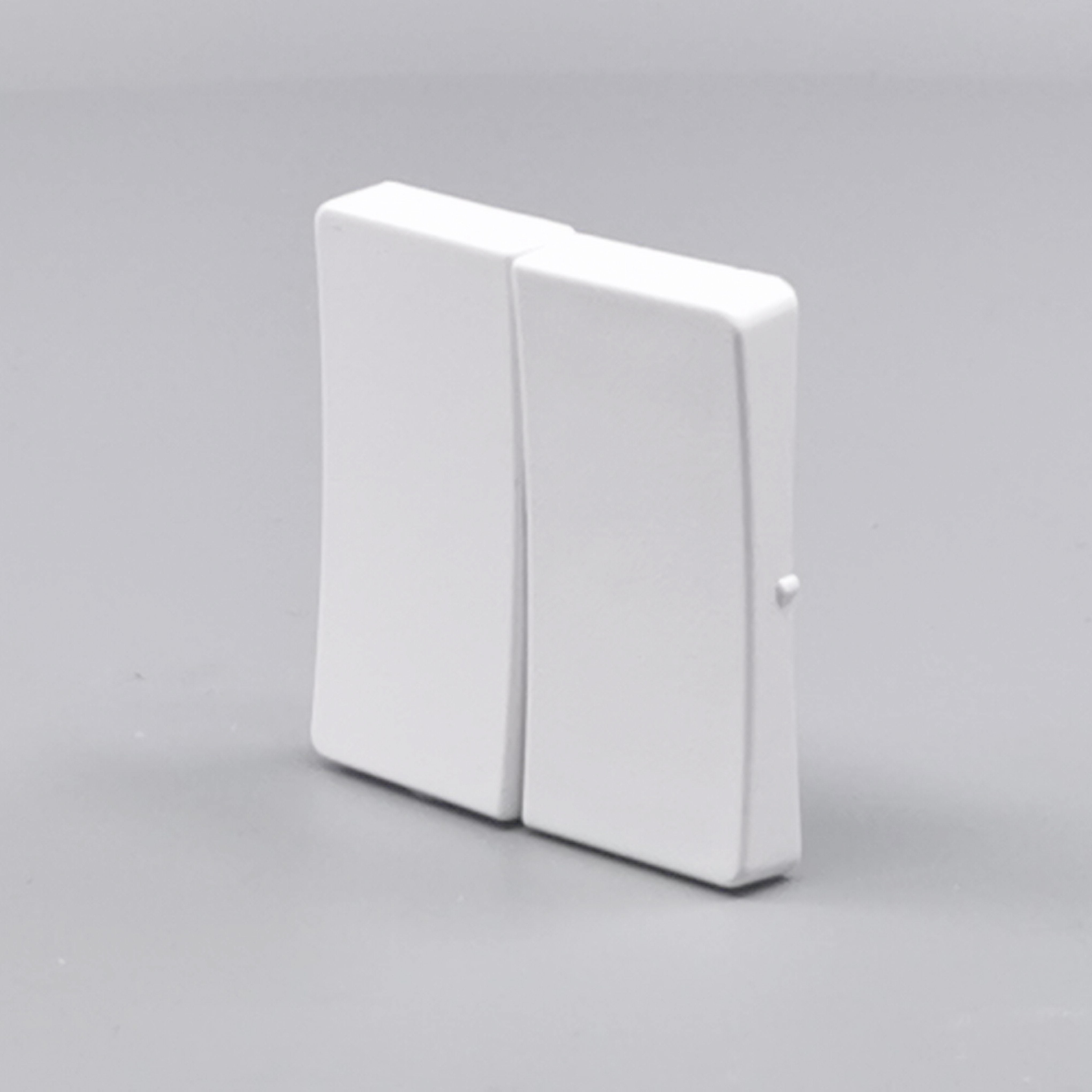 LK Fuga tangentsæt til dobbeltafbryder, ny model - hvid