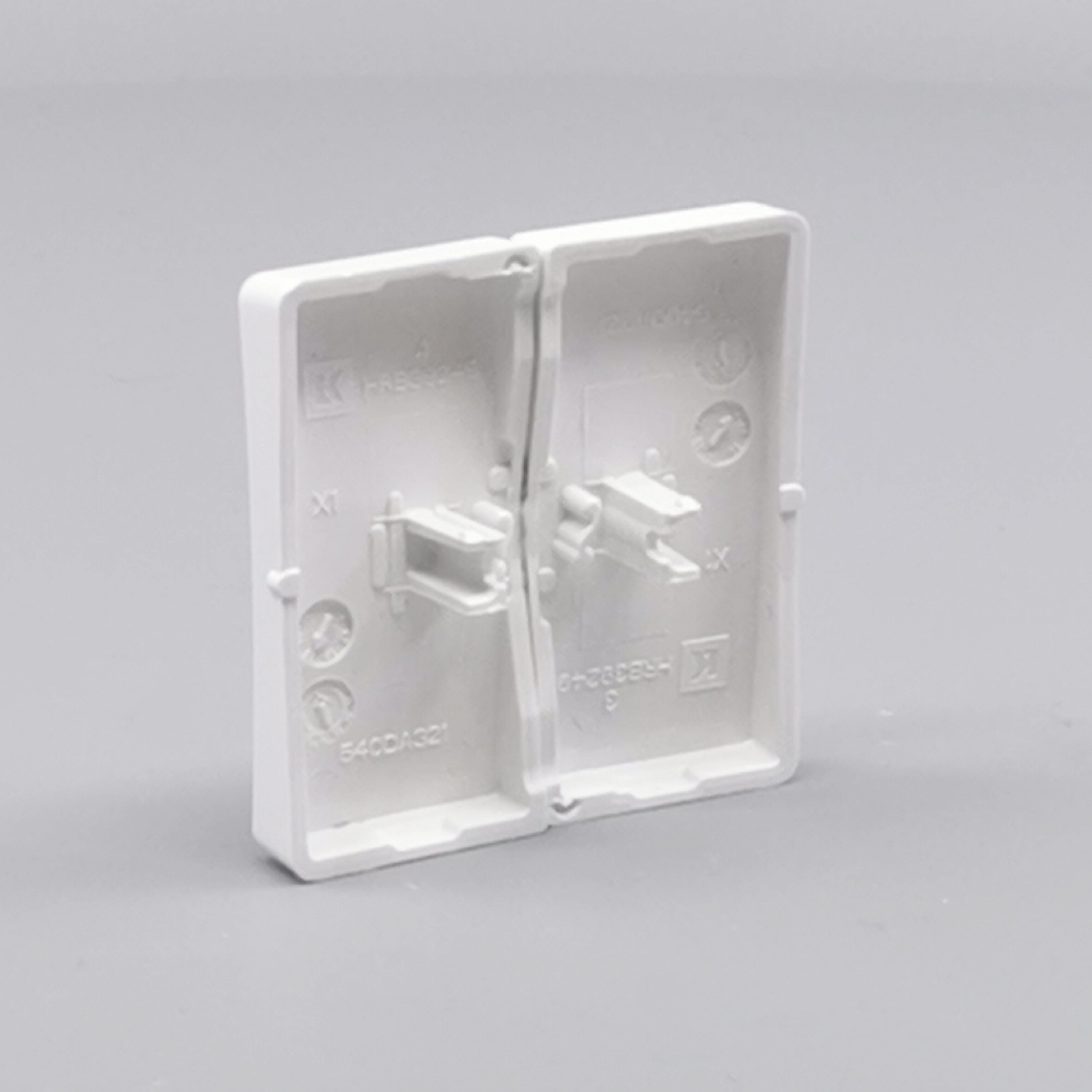 LK Fuga tangentsæt til dobbeltafbryder, ny model - hvid