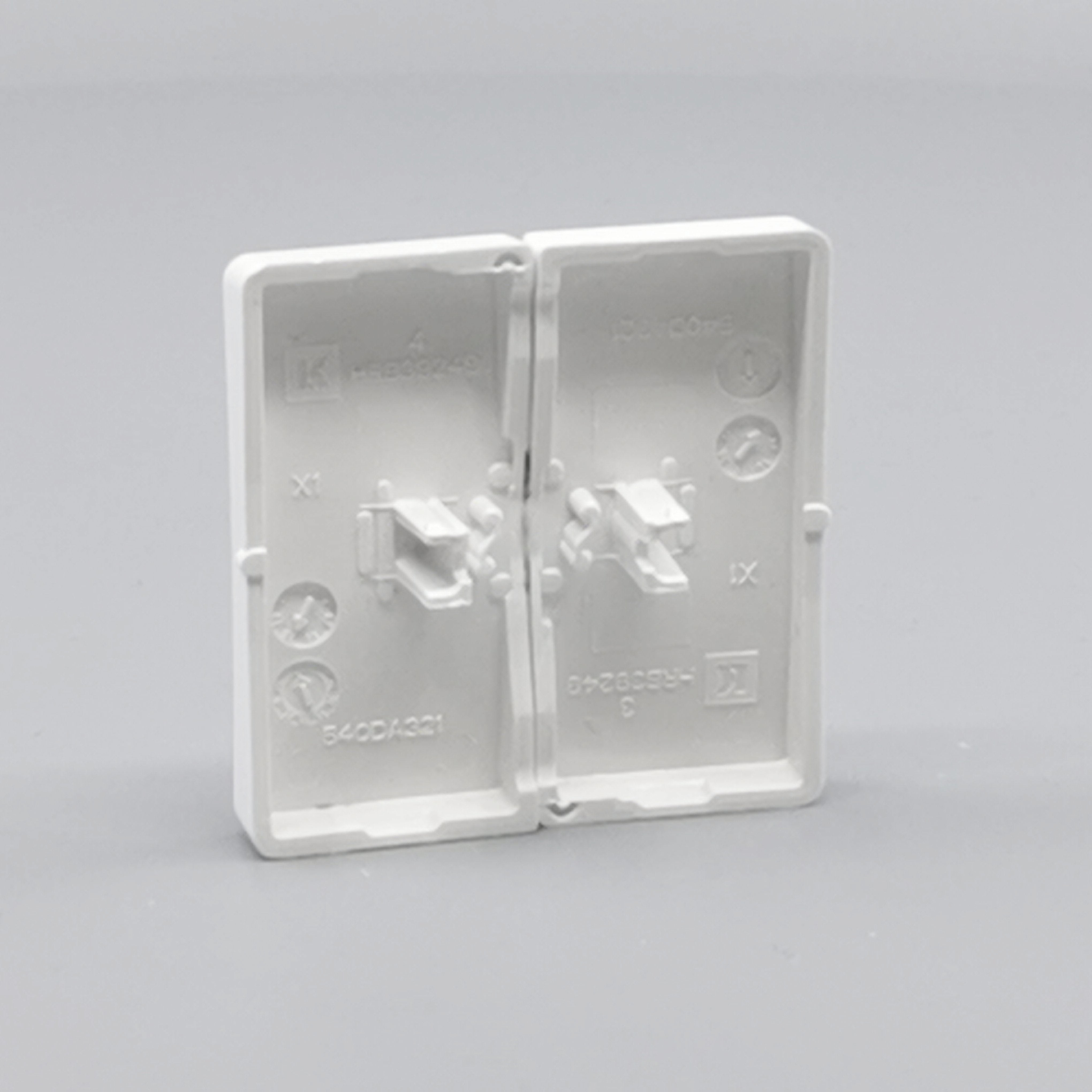 LK Fuga tangentsæt til dobbeltafbryder, ny model - hvid