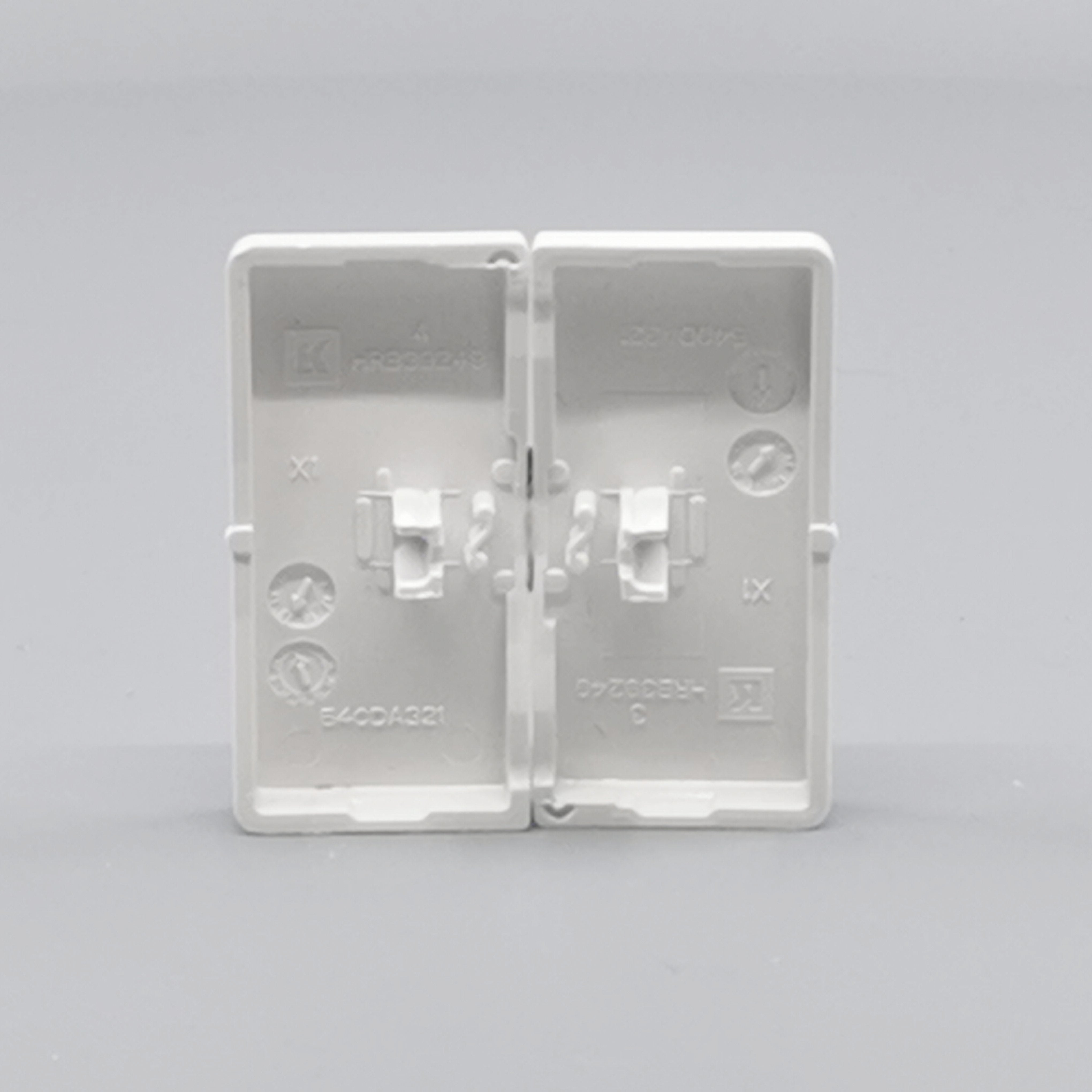 LK Fuga tangentsæt til dobbeltafbryder, ny model - hvid