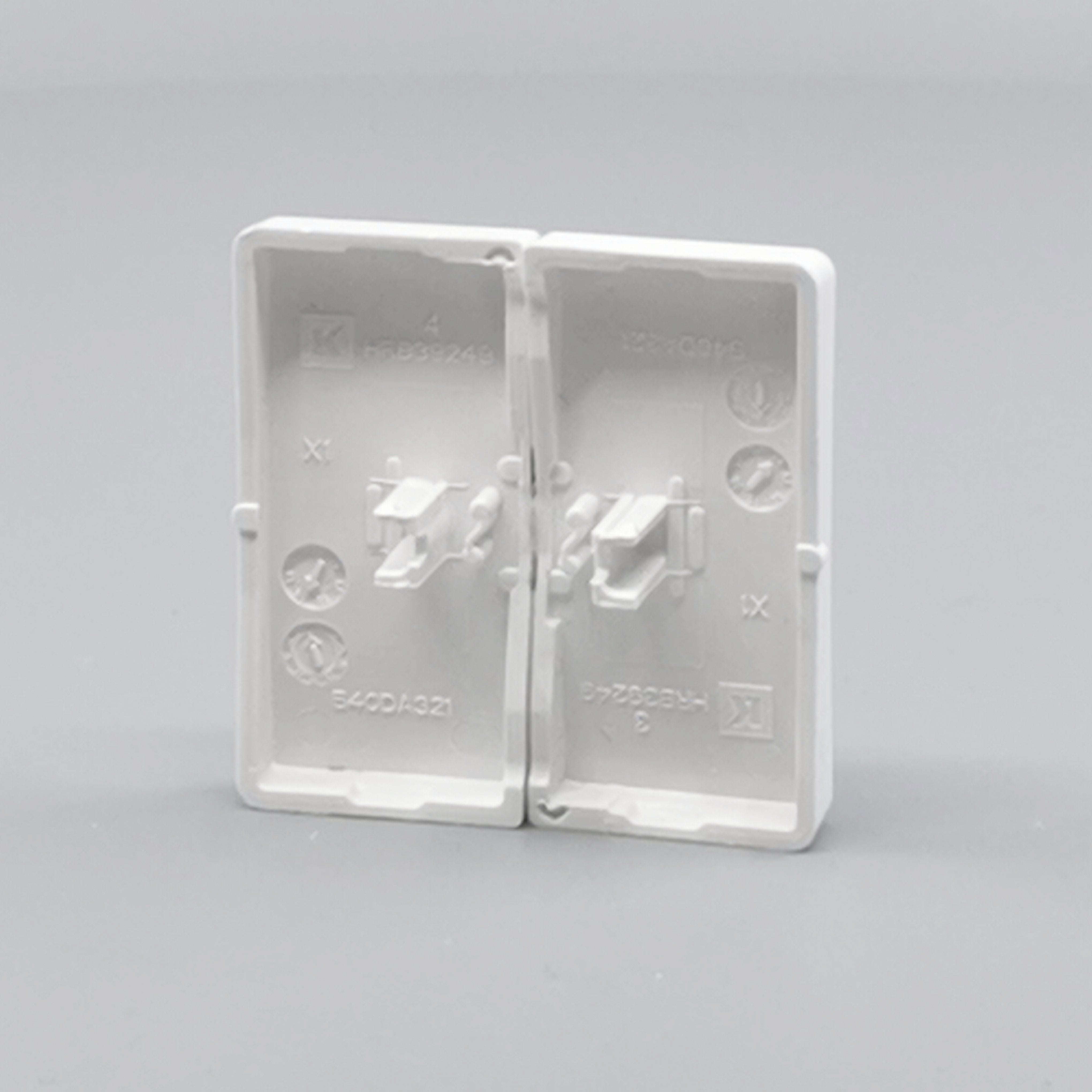 LK Fuga tangentsæt til dobbeltafbryder, ny model - hvid