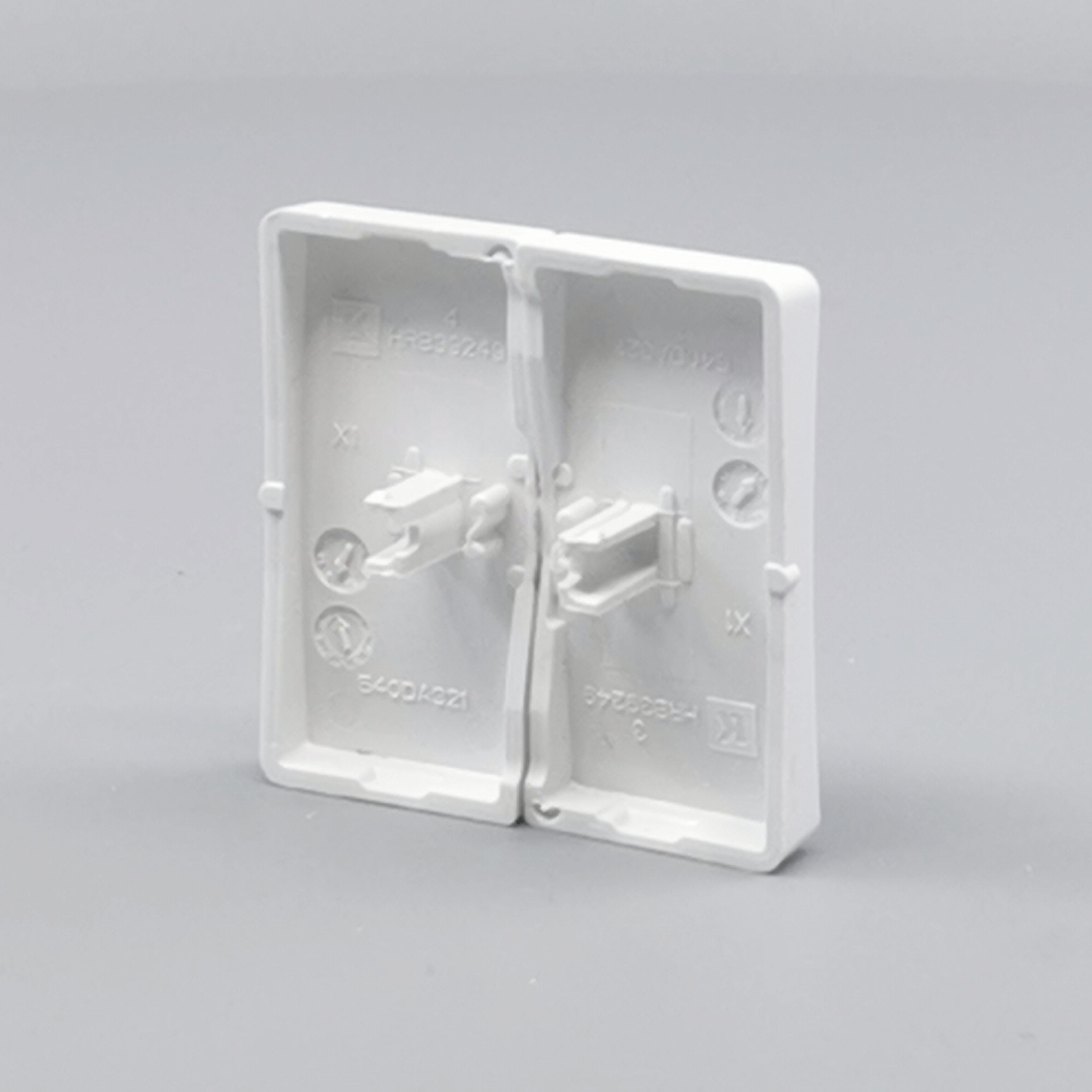 LK Fuga tangentsæt til dobbeltafbryder, ny model - hvid