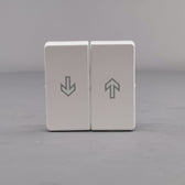 LK FUGA® afbryder 16A Tangent ½ modul, hvid (ny type)