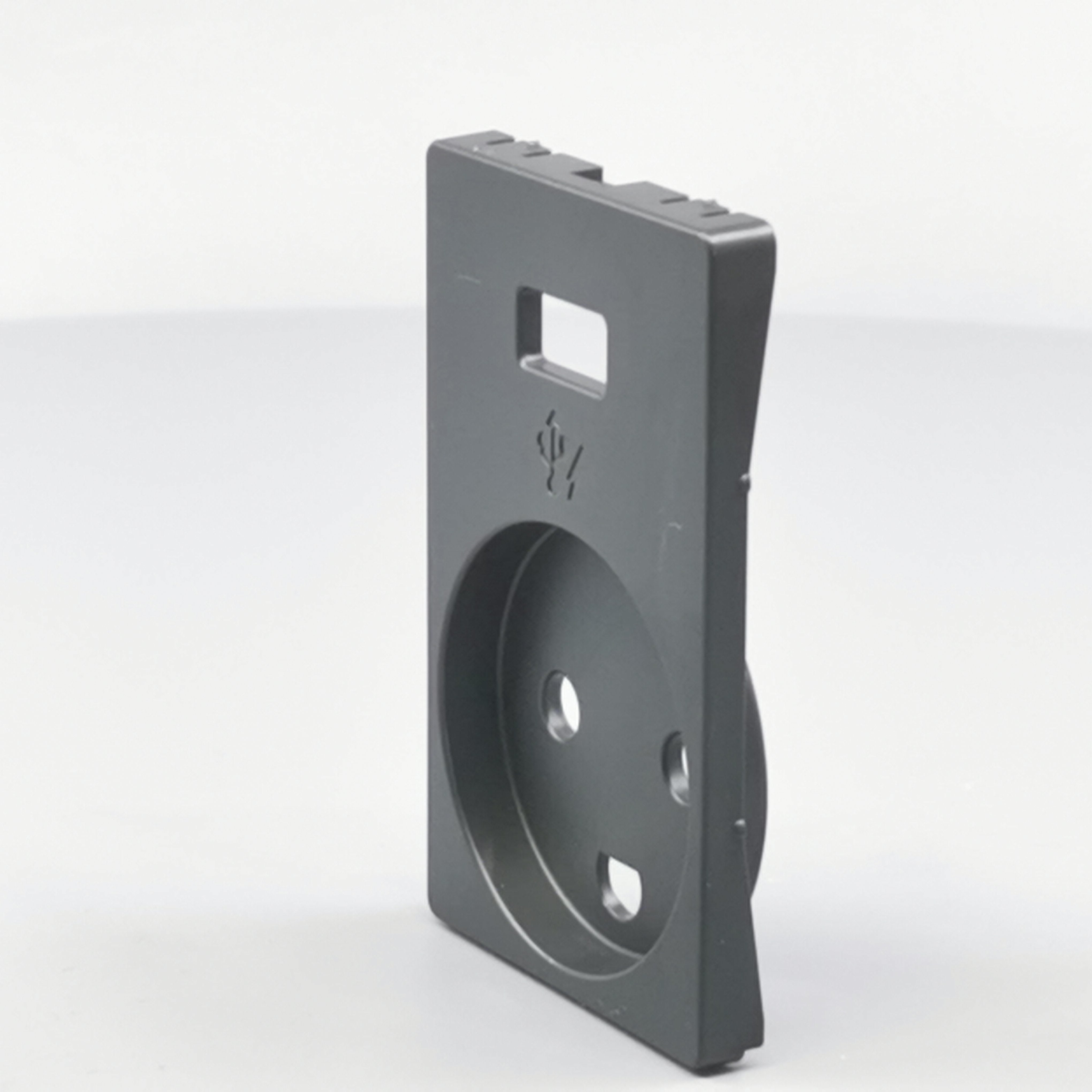 FUGA afdækning Stikk. m/j med 5V USB-lader Koksgrå