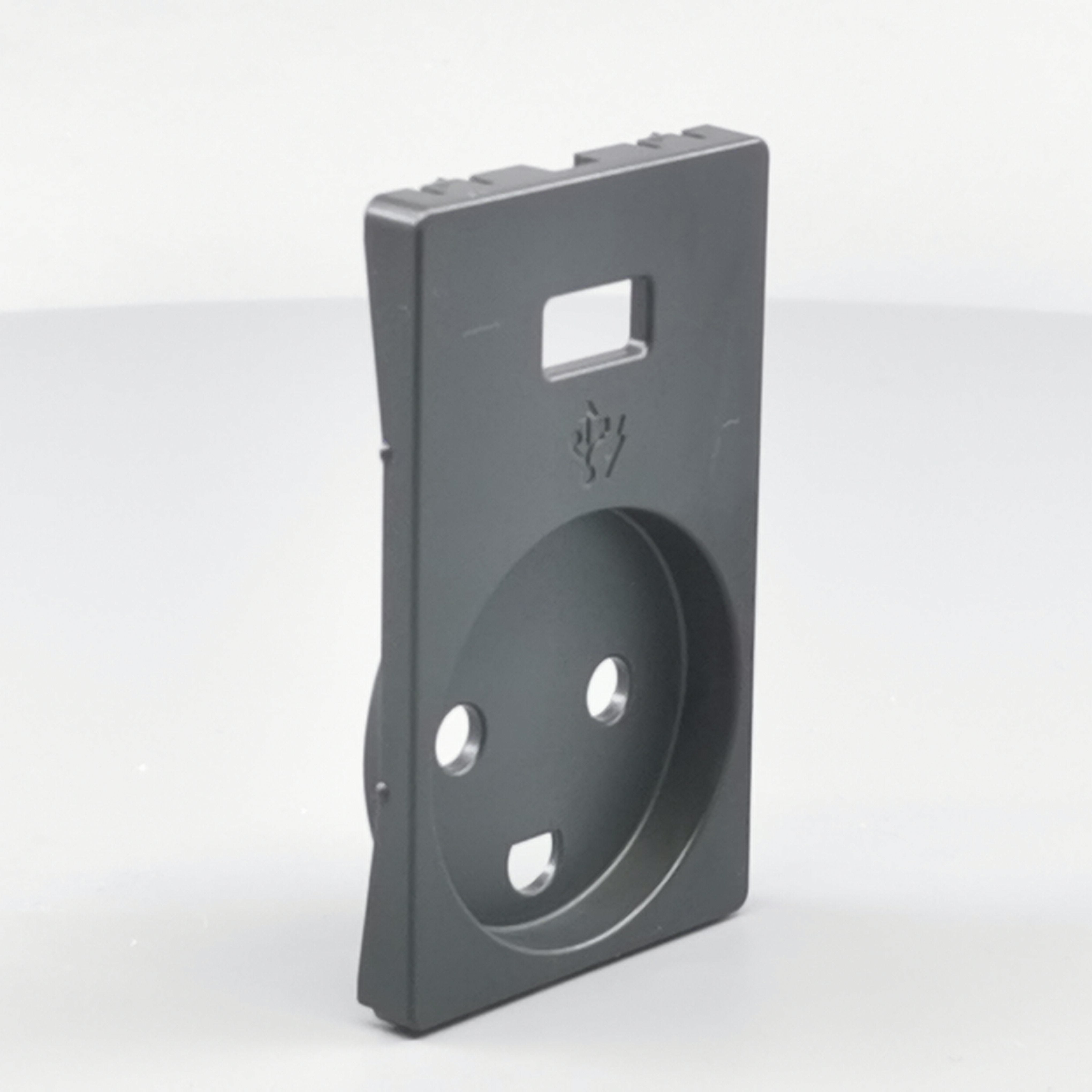 FUGA afdækning Stikk. m/j med 5V USB-lader Koksgrå