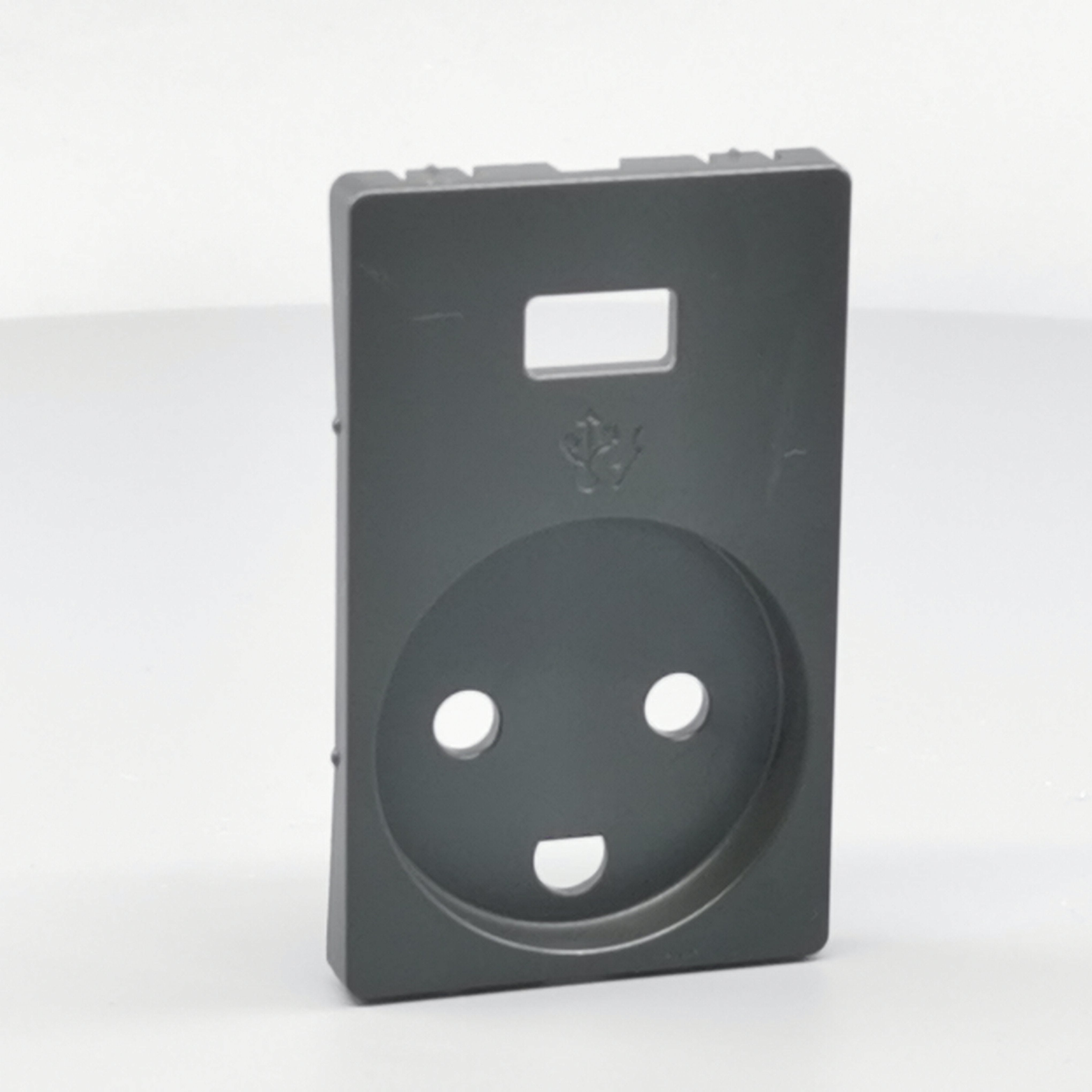 FUGA afdækning Stikk. m/j med 5V USB-lader Koksgrå