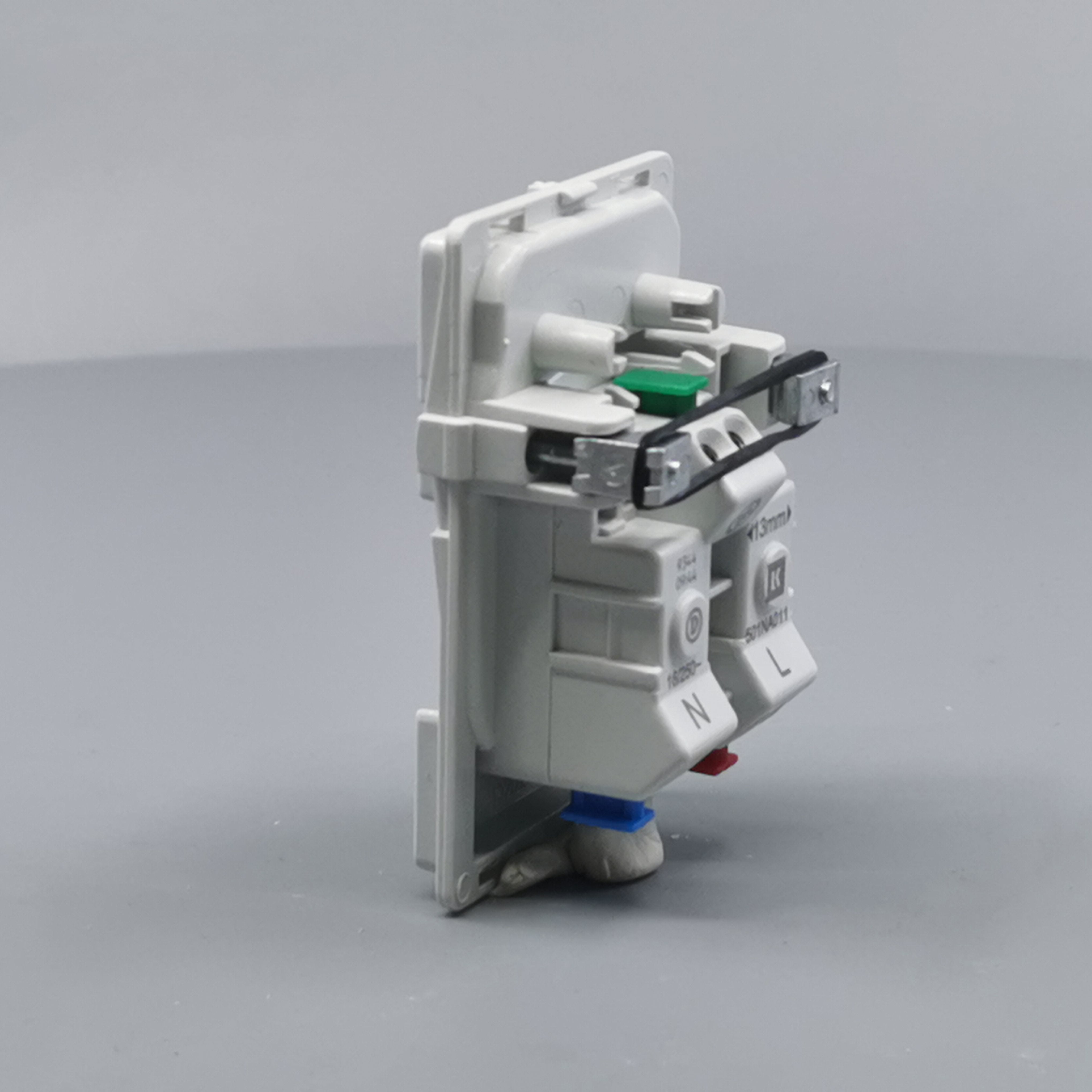 Fuga stikkontakt 2-pol m/jord 1½m uden afdækning