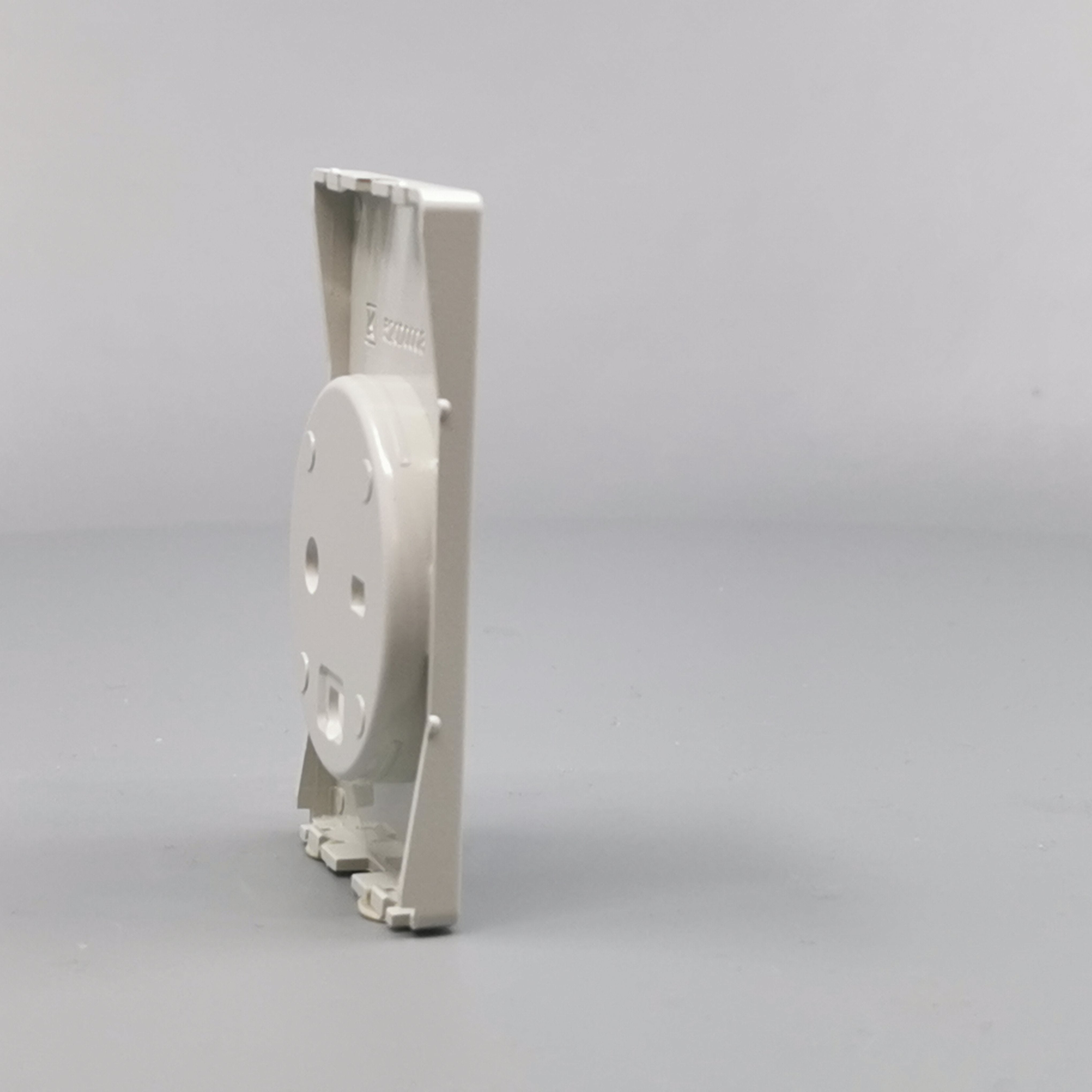 Fuga afdækning til hospital stikkontakt m. jord 1½ modul - lysegrå