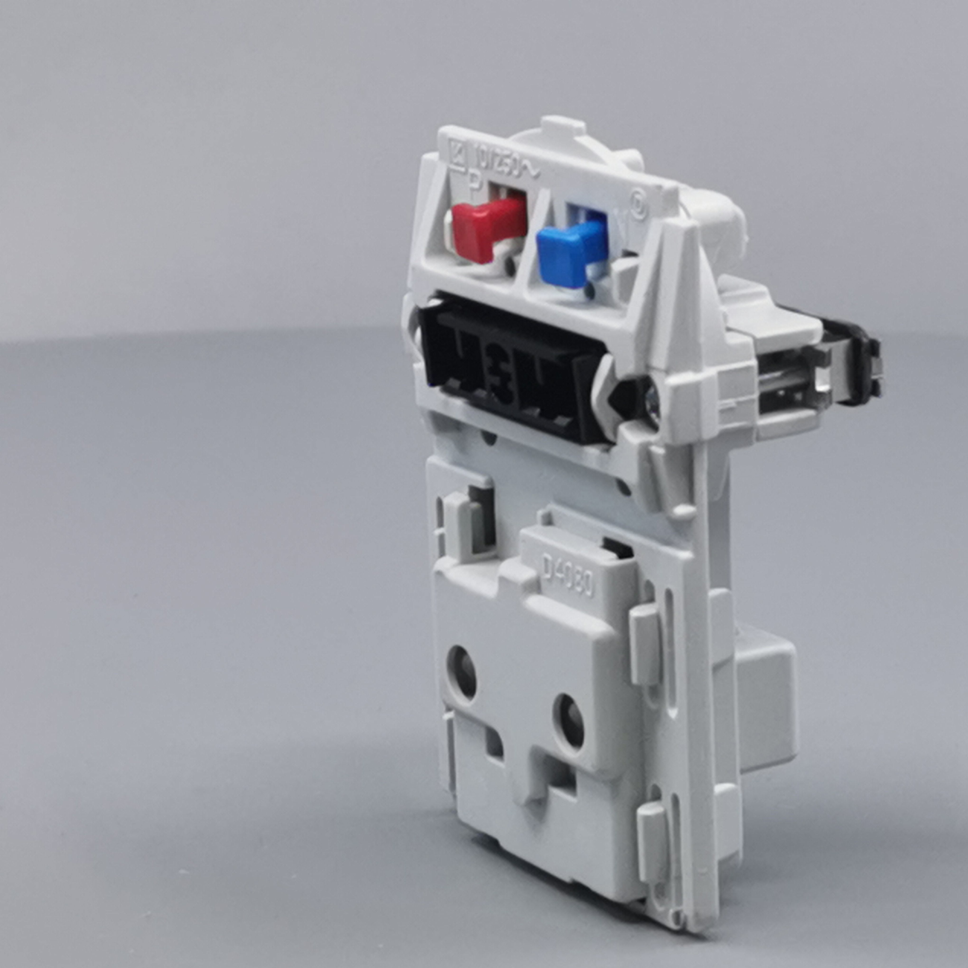 Fuga stikkontakt 2-pol med afbryder 1½m