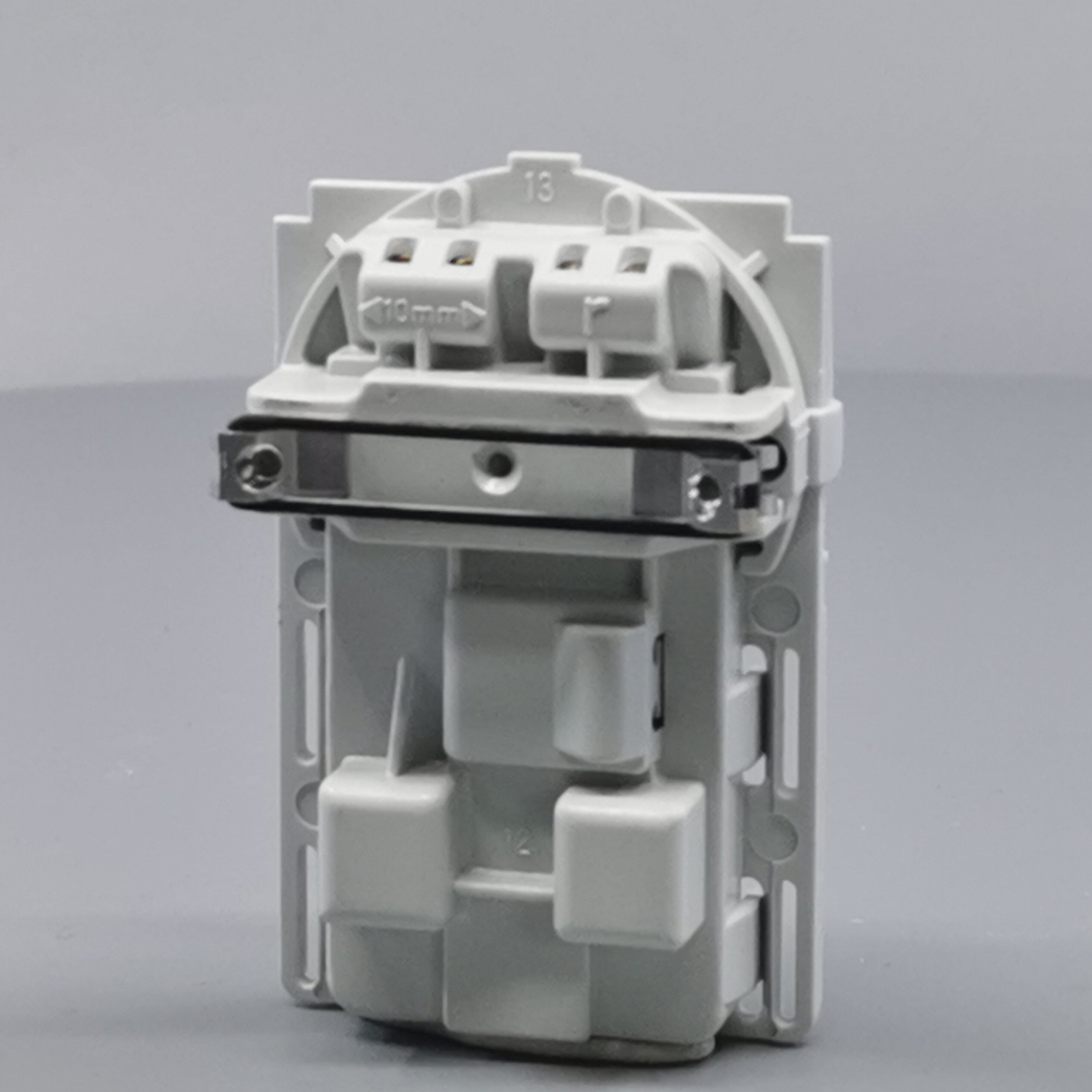 Fuga stikkontakt 2-pol med afbryder 1½m