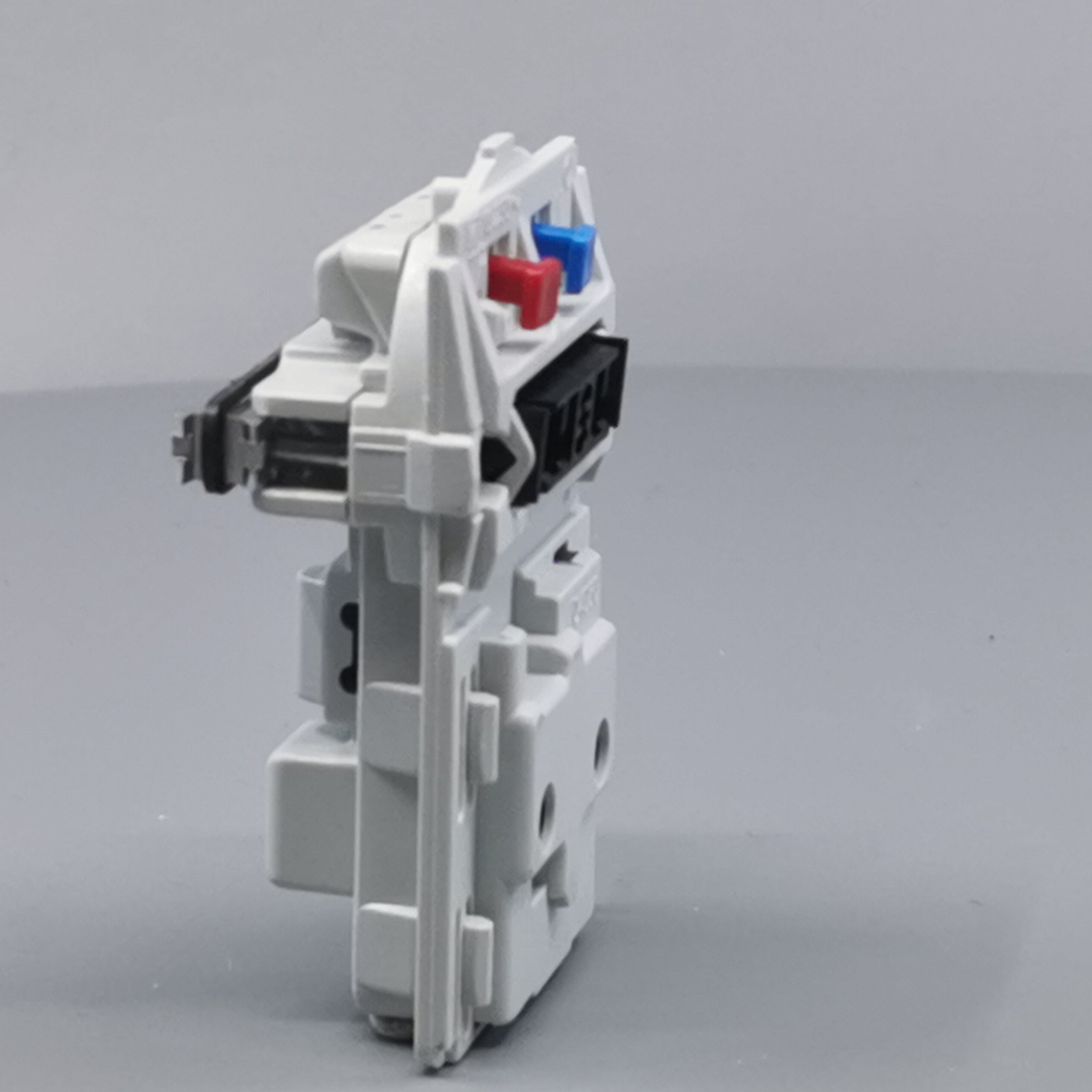 Fuga stikkontakt 2-pol med afbryder 1½m