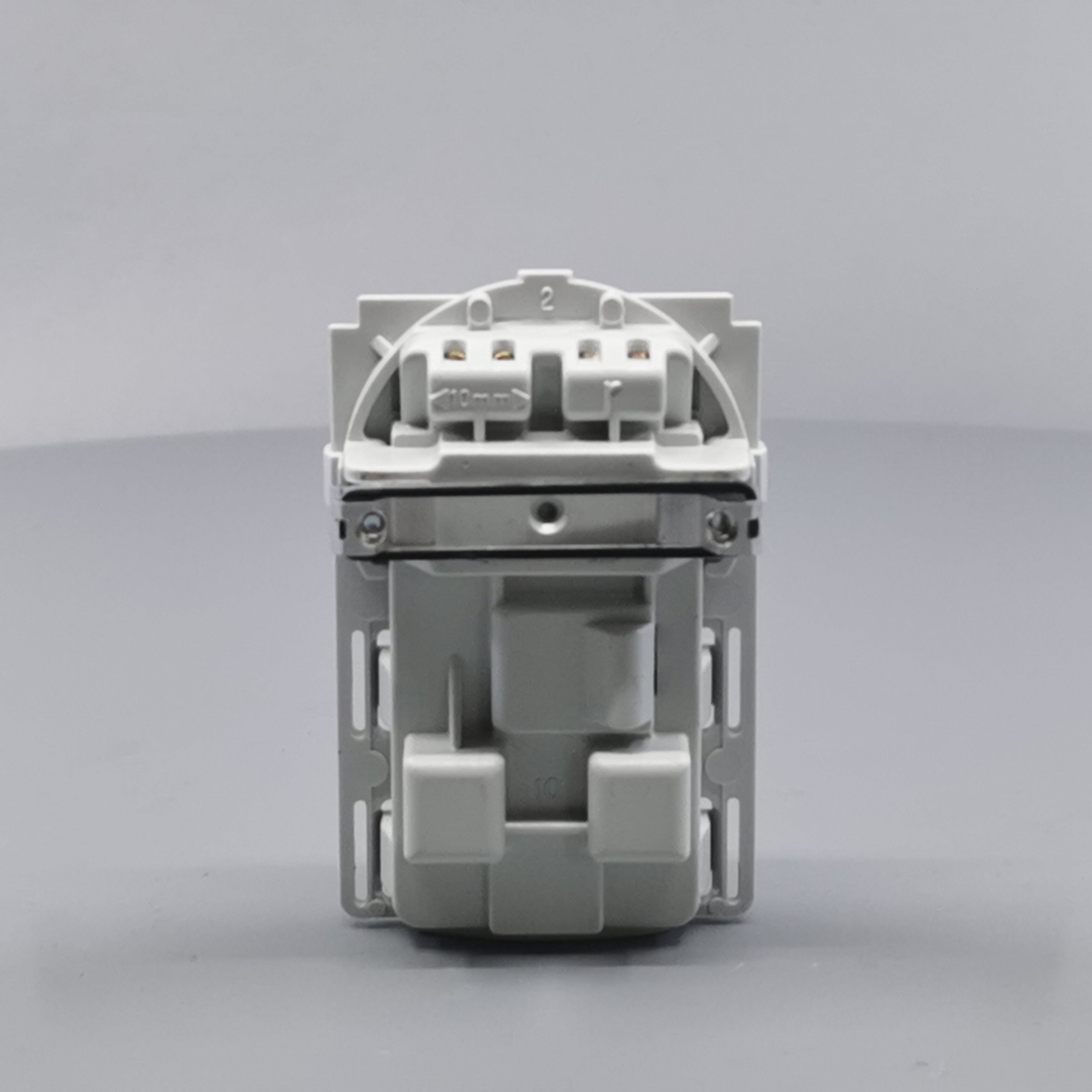 Fuga stikk. 2-pol m/jord med afbryder 1½m