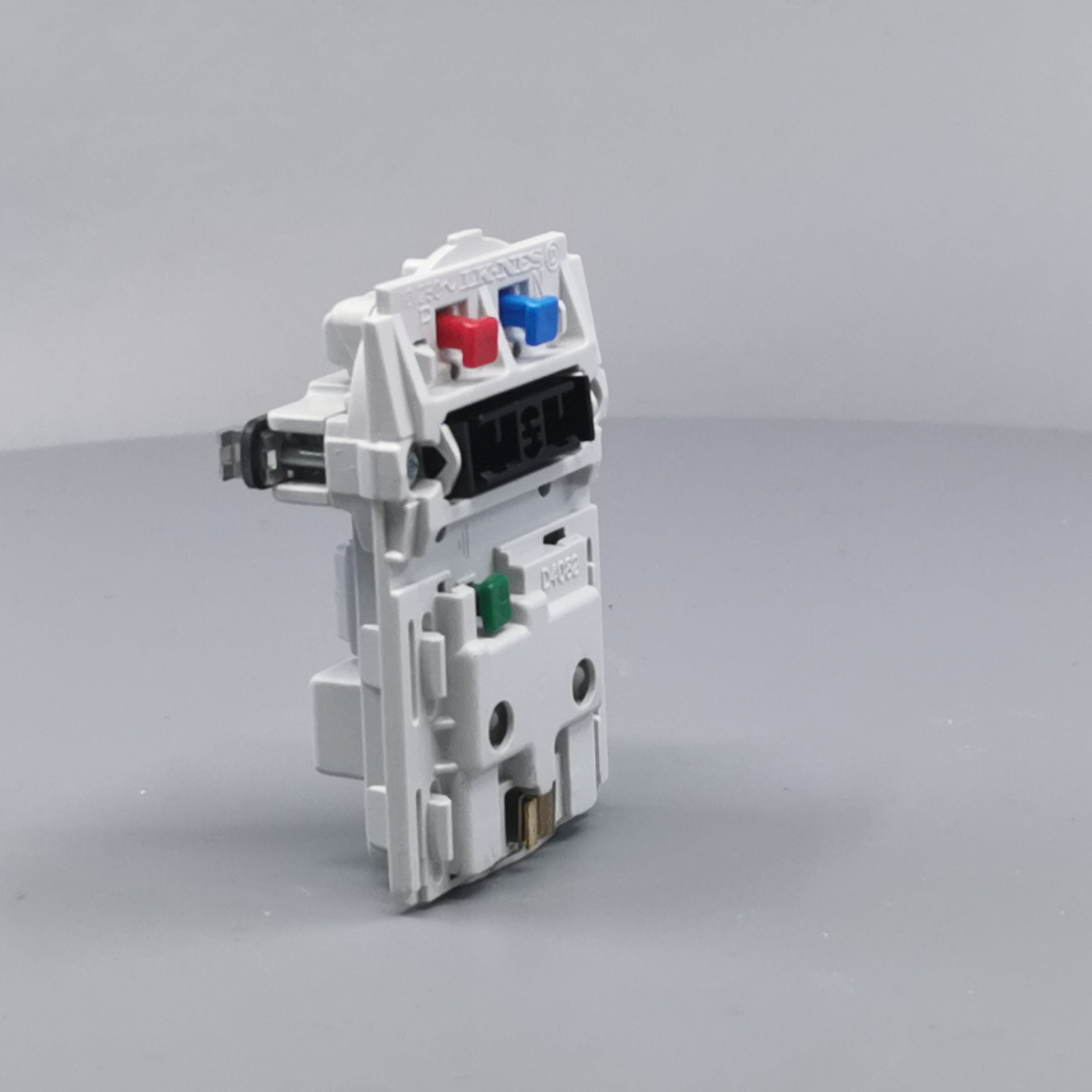 Fuga stikk. 2-pol m/jord med afbryder 1½m