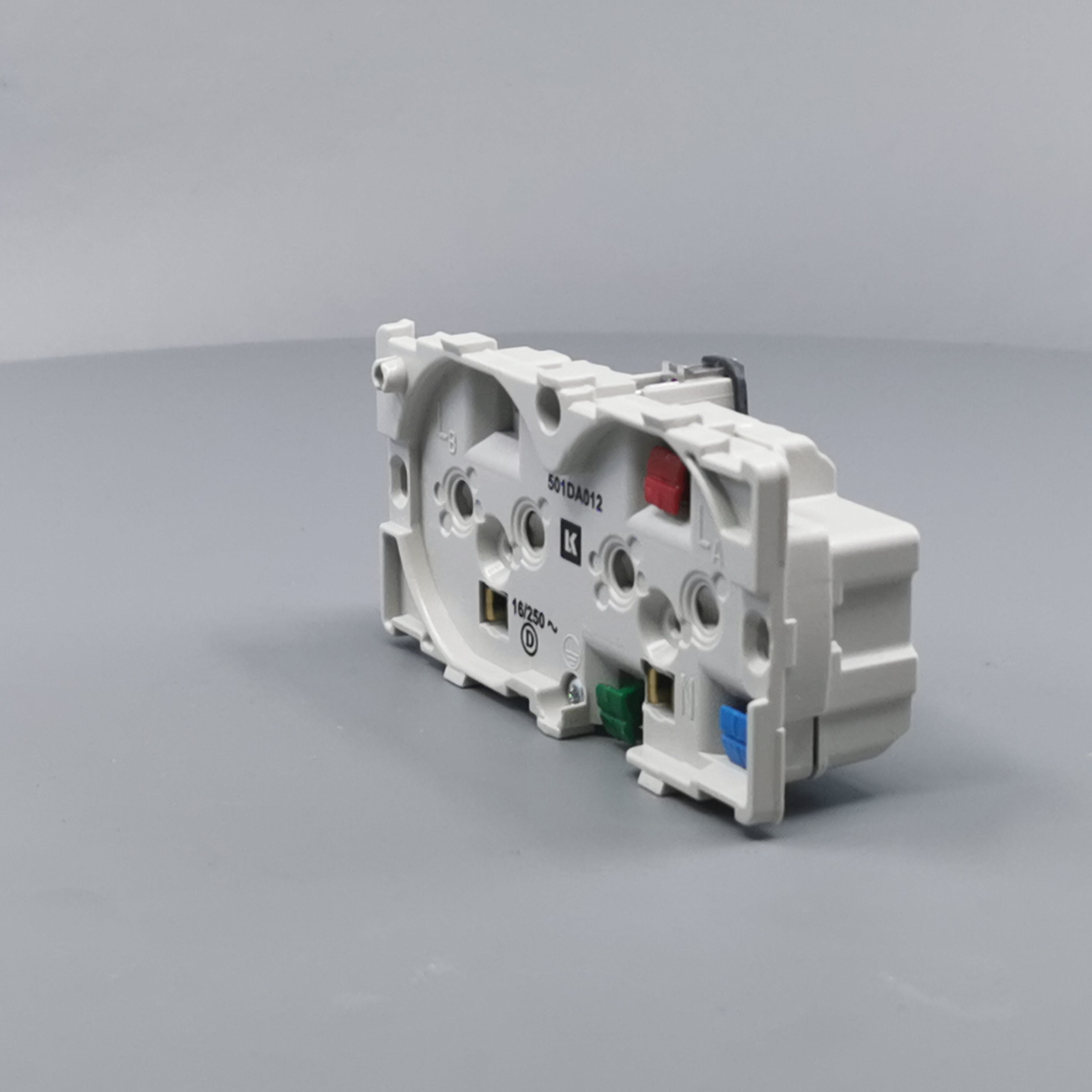 Fuga dobbelt stikkontakt 2-polet m/jord 2m